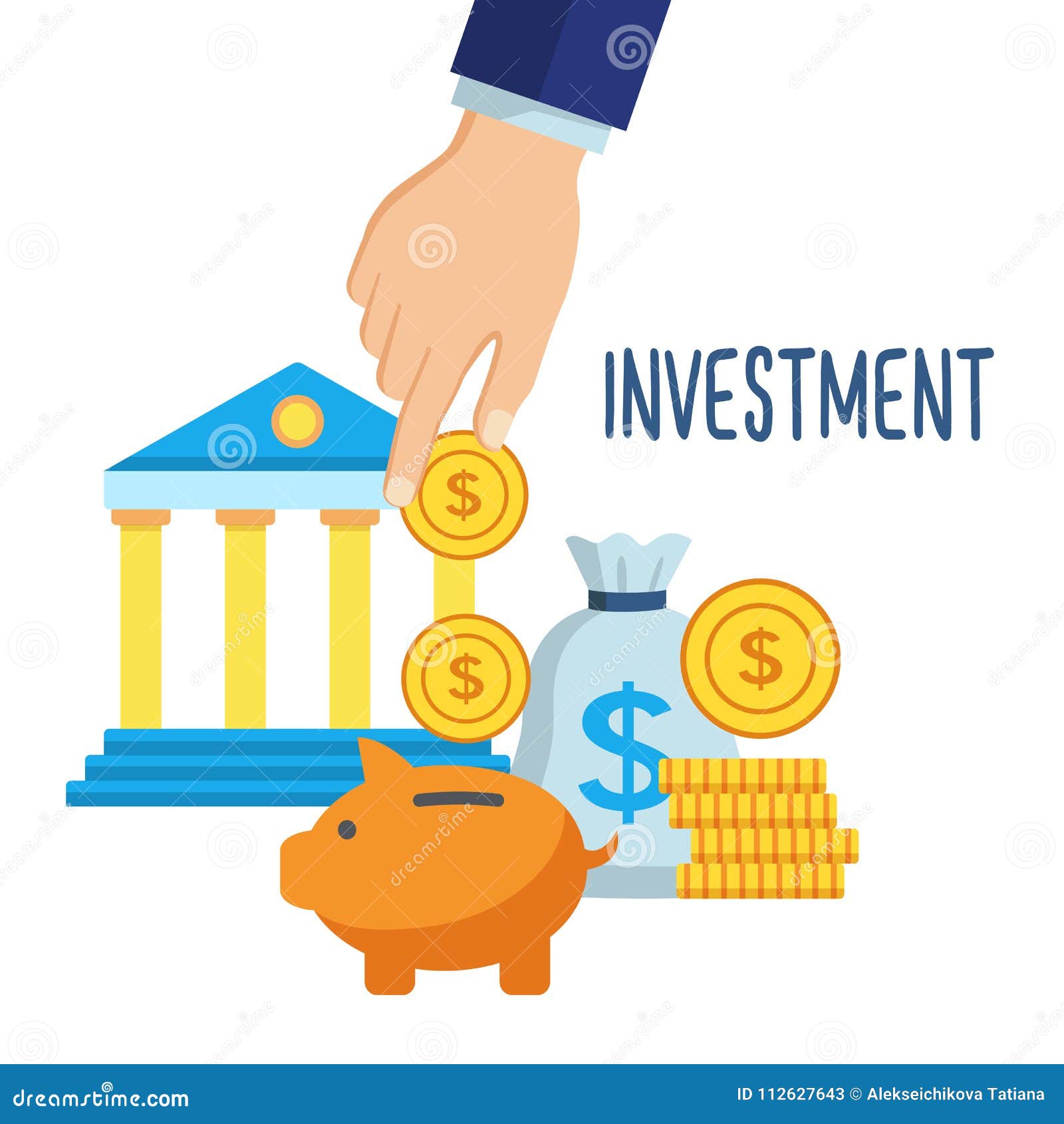 Investment money saving stock vector. Illustration of cash