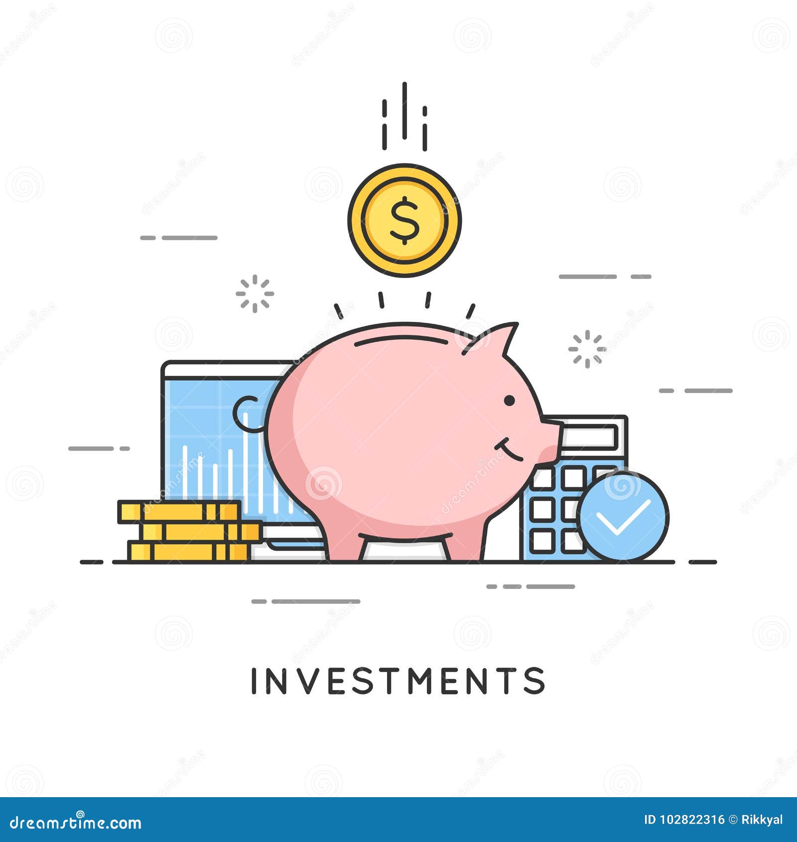 investments, money savings, budget management, financial profit.