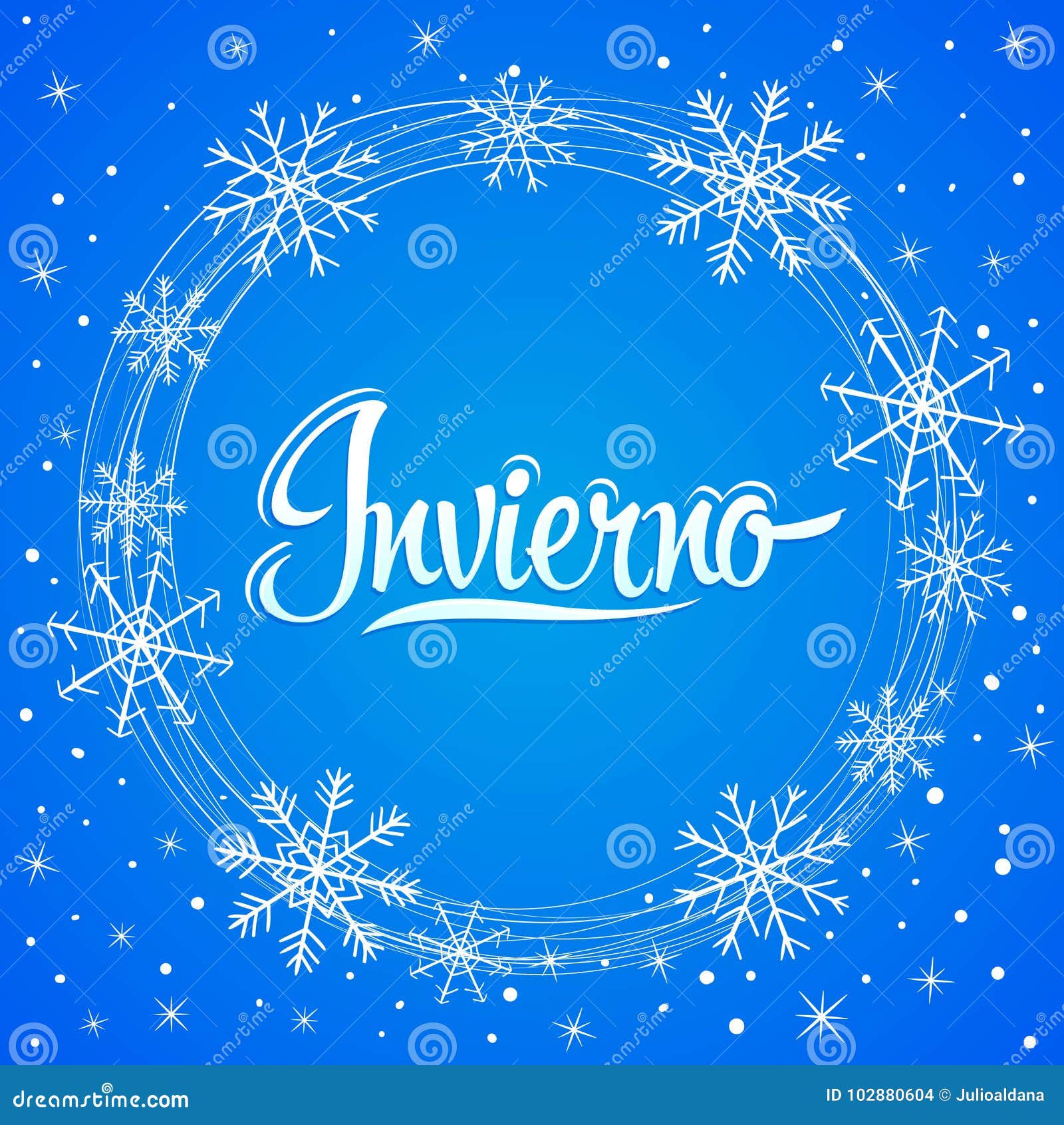 invierno, winter spanish text,  lettering 