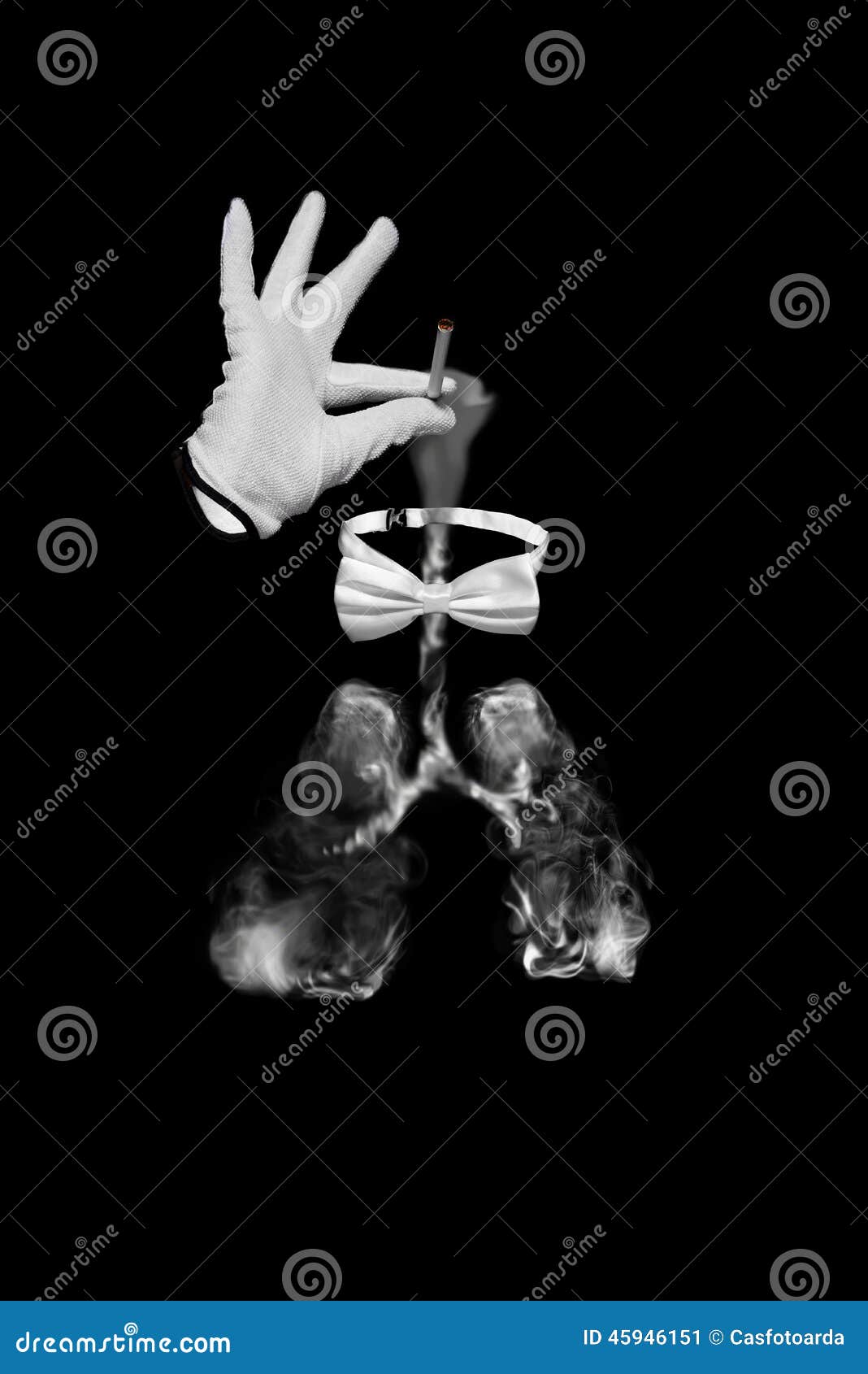 Invisible smoking man. stock image. Image of smoking - 45946151