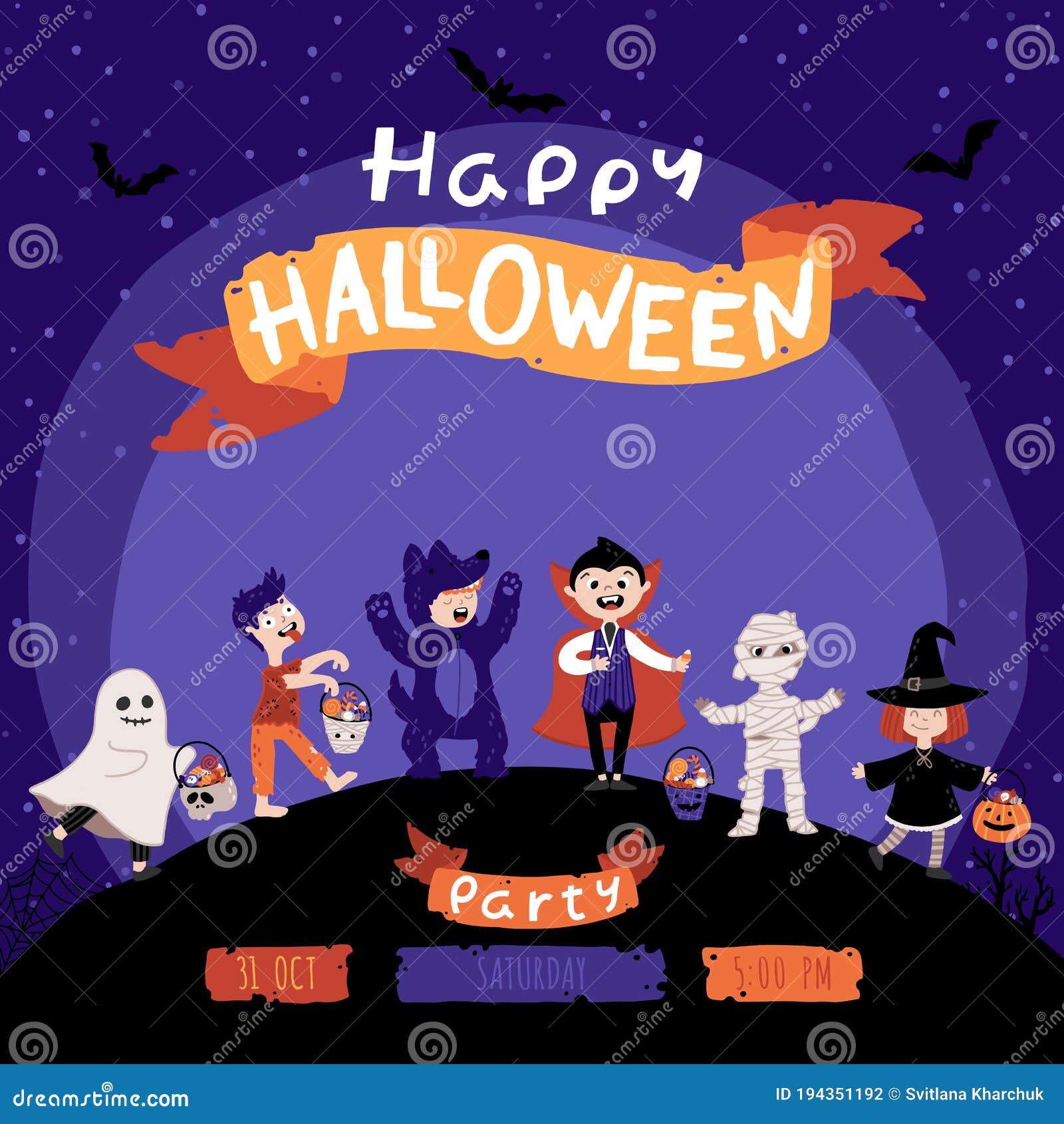 Invitación a Fiesta De Disfraces Para Niños De Halloween. Un Grupo De Niños Disfrazados Para Las Vacaciones. Fondo Del Cielo Noctu Ilustración del Vector - Ilustración de monstruo, convite: 194351192 Invitación a Fiesta De Disfraces Para Niños De Halloween. Un Grupo De Niños Disfrazados Para Las Vacaciones. Fondo Del Cielo Noctu Ilustración del Vector - Ilustración de monstruo, convite: 194351192