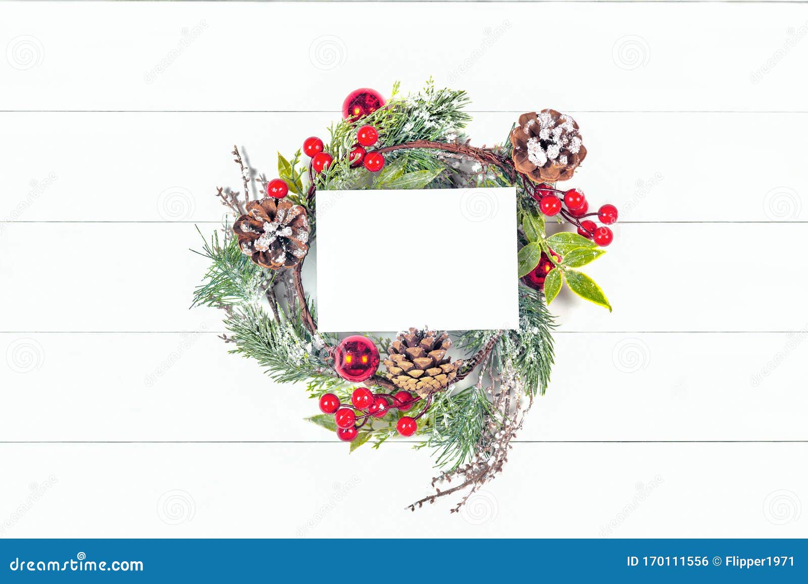 Download Invitation Card Mockup On Bright Autumn Wreath Background Stock Photo - Image of holiday ...