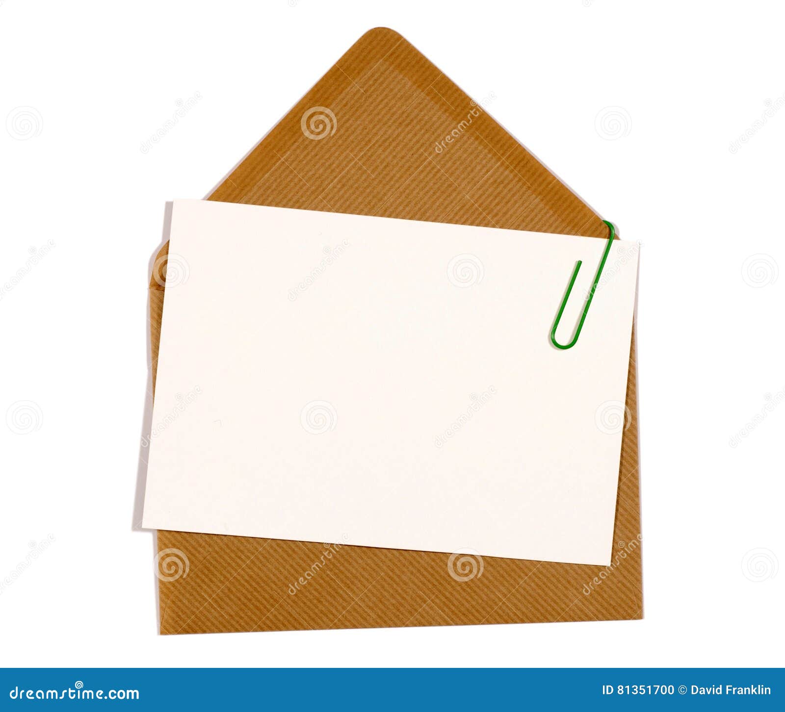 Invite Card with Brown Manila Envelope Stock Photo Image of letter, closeup 81351700
