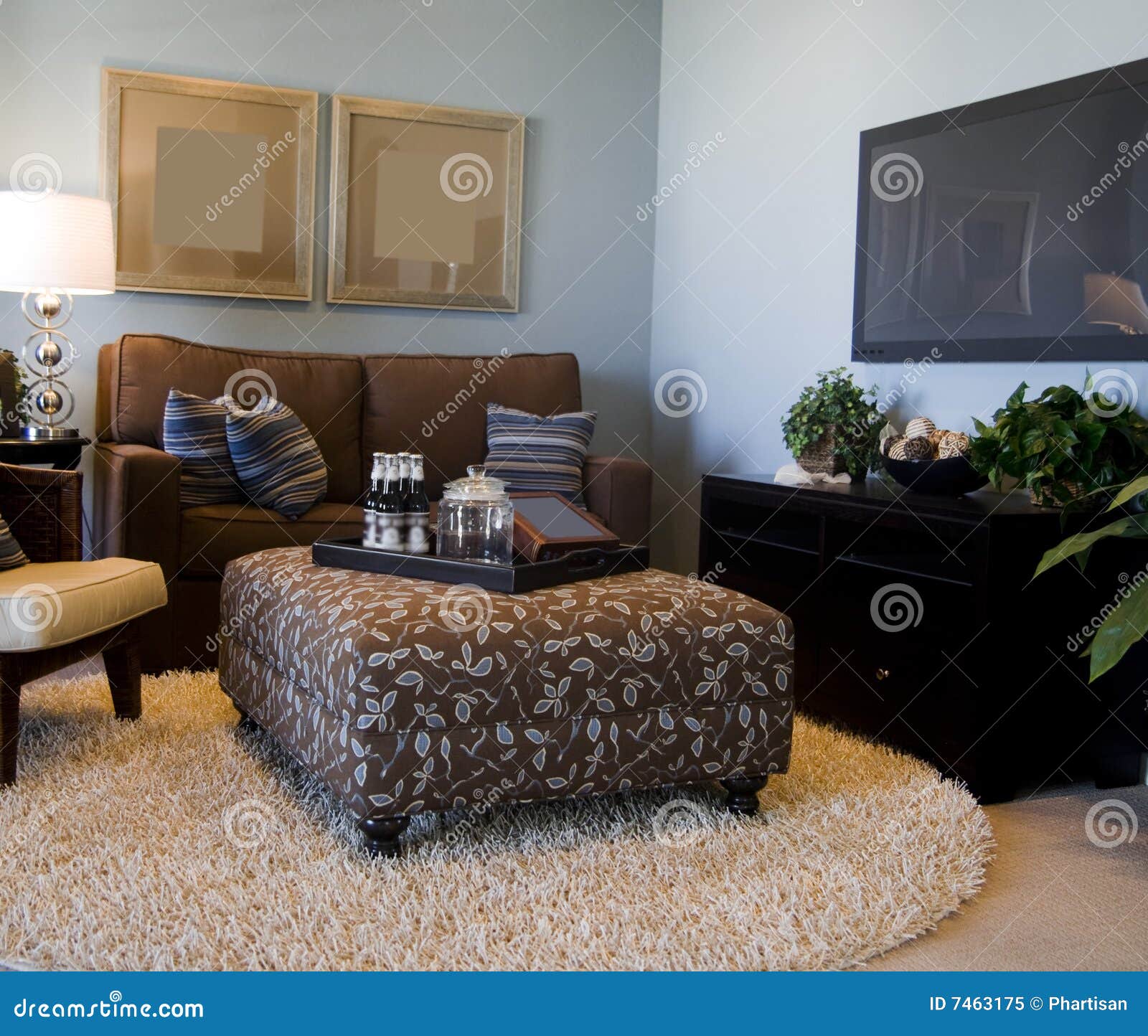 Inviting Modern Living Room Stock Image Image of attractive, floor