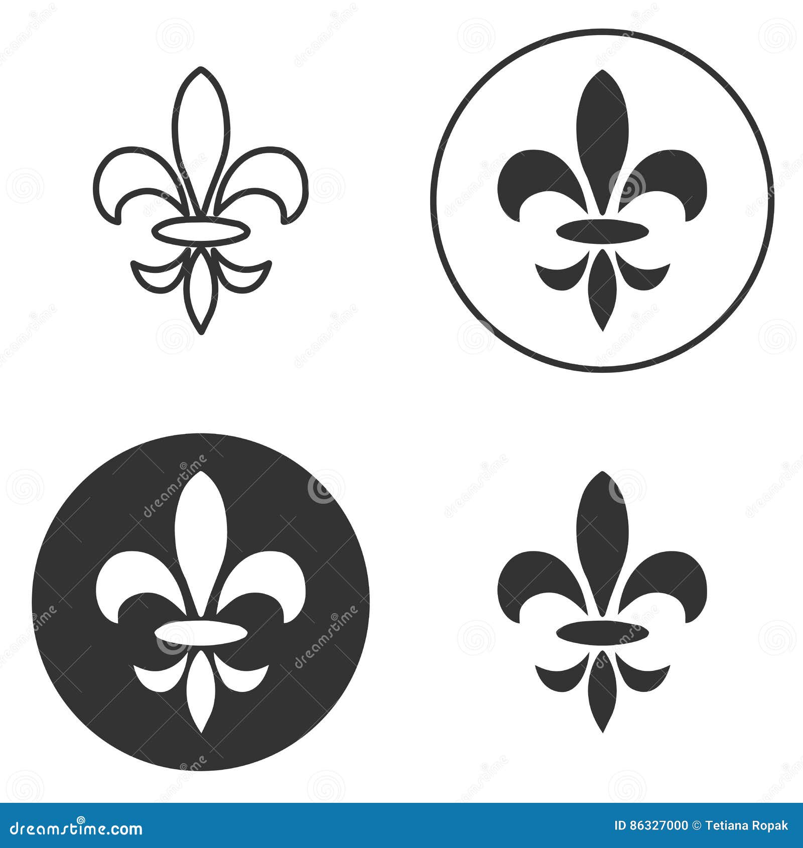 Inzameling Van Fleur De Lis Symbolen Zwarte Silhouetten Heraldische Symbolen Vector Illustratie Middeleeuwse Tekens Het Gloeie Vector Illustratie Illustratie Bestaande Uit Patroon Zwart