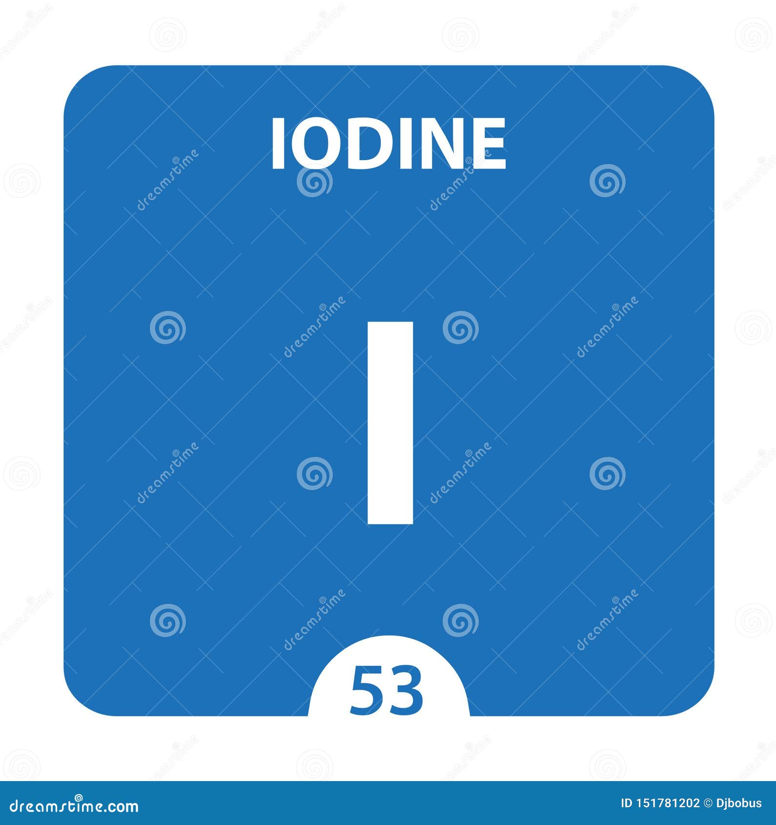 Iod I Chemisches Element Jodzeichen Mit Atomnummer Chemisches 53 Element Der Periodischen Tabelle Periodische Tabelle Der Element Stock Abbildung Illustration Von Apotheke Medizinisch