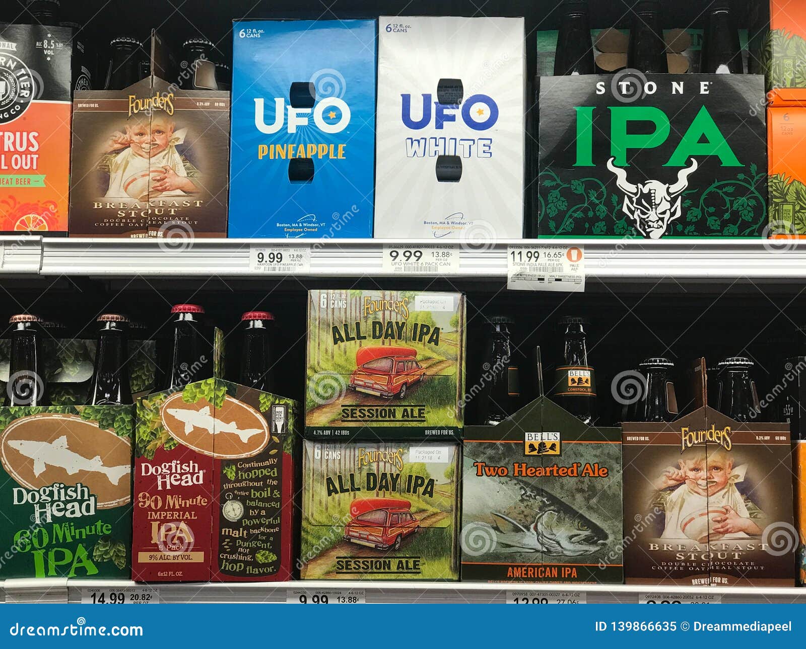 IPA Beers at a Grocery Store Editorial Image Image of white, stone 139866635