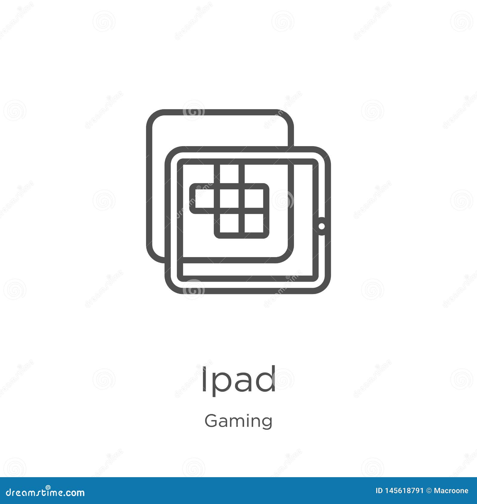 Download Ipad Icon Vector From Gaming Collection. Thin Line Ipad ...