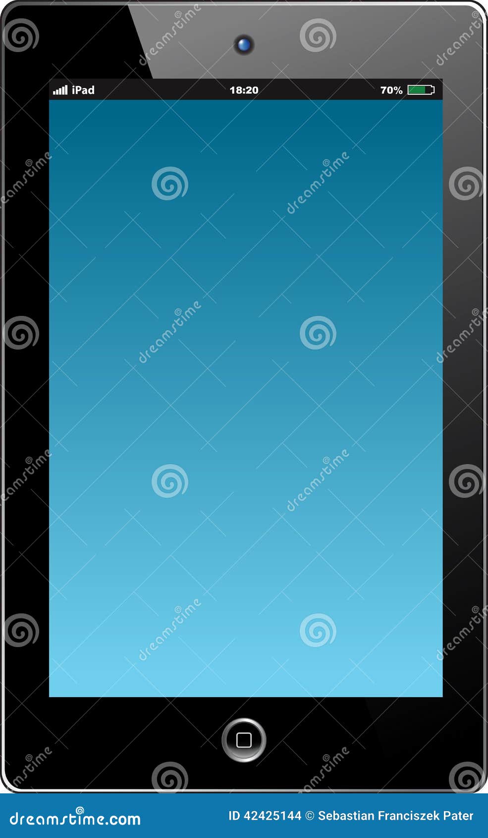 New Black IPad Pro By Apple Inc. Blank Screen Ipad And Back Side Ipad