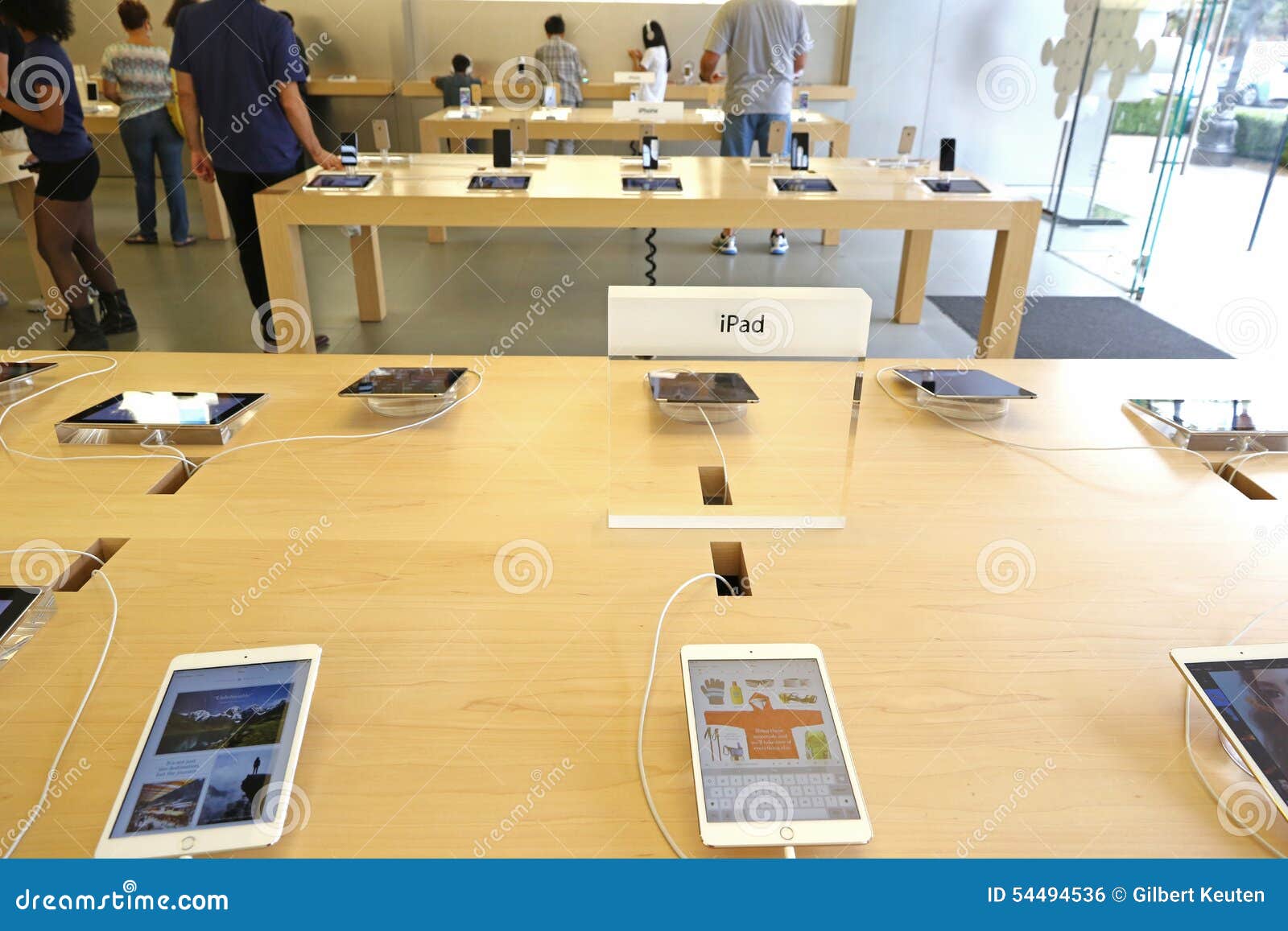 IPads Displayed in an Apple Store Editorial Photo Image of brand