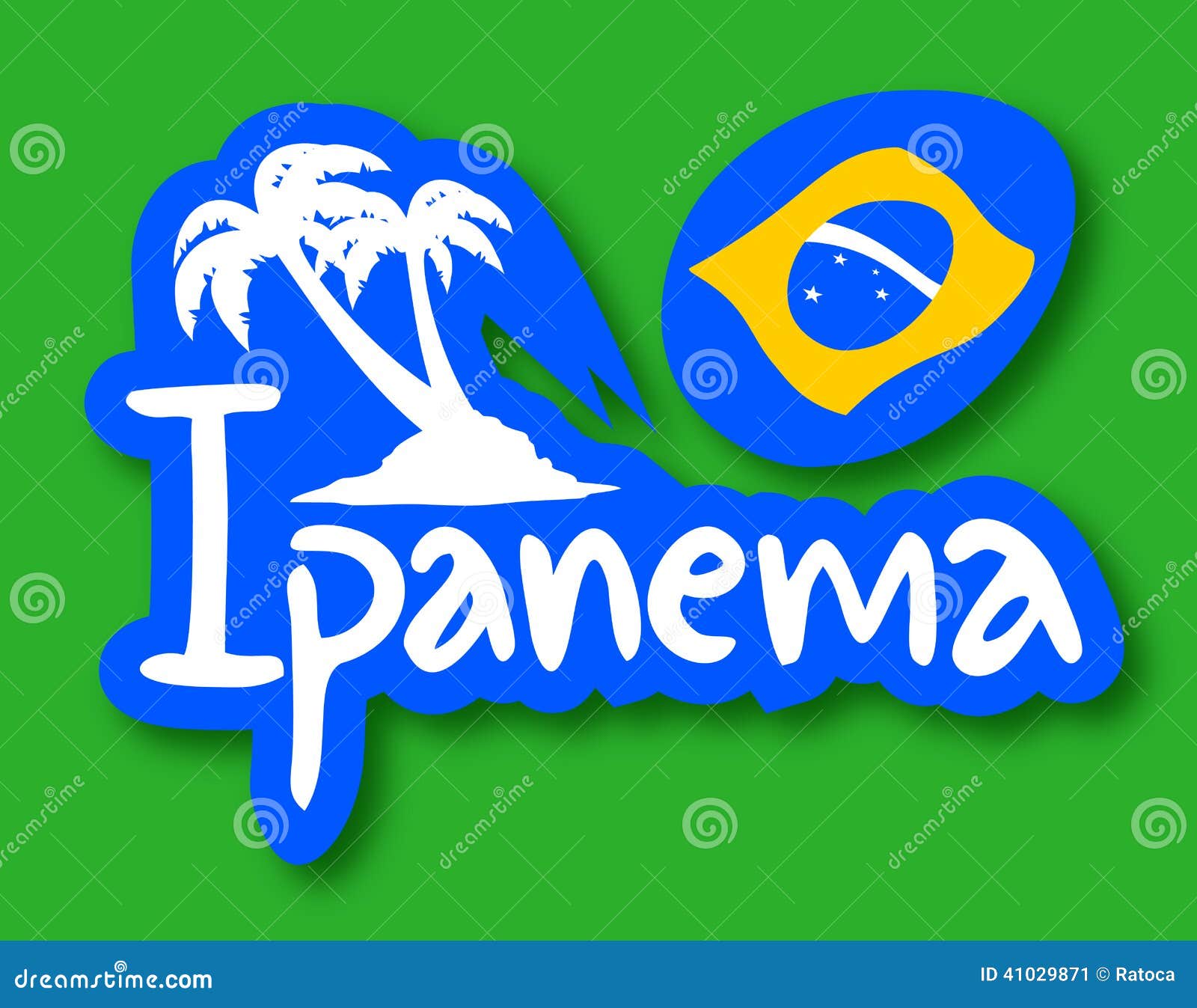 Creative design of Ipanema beach