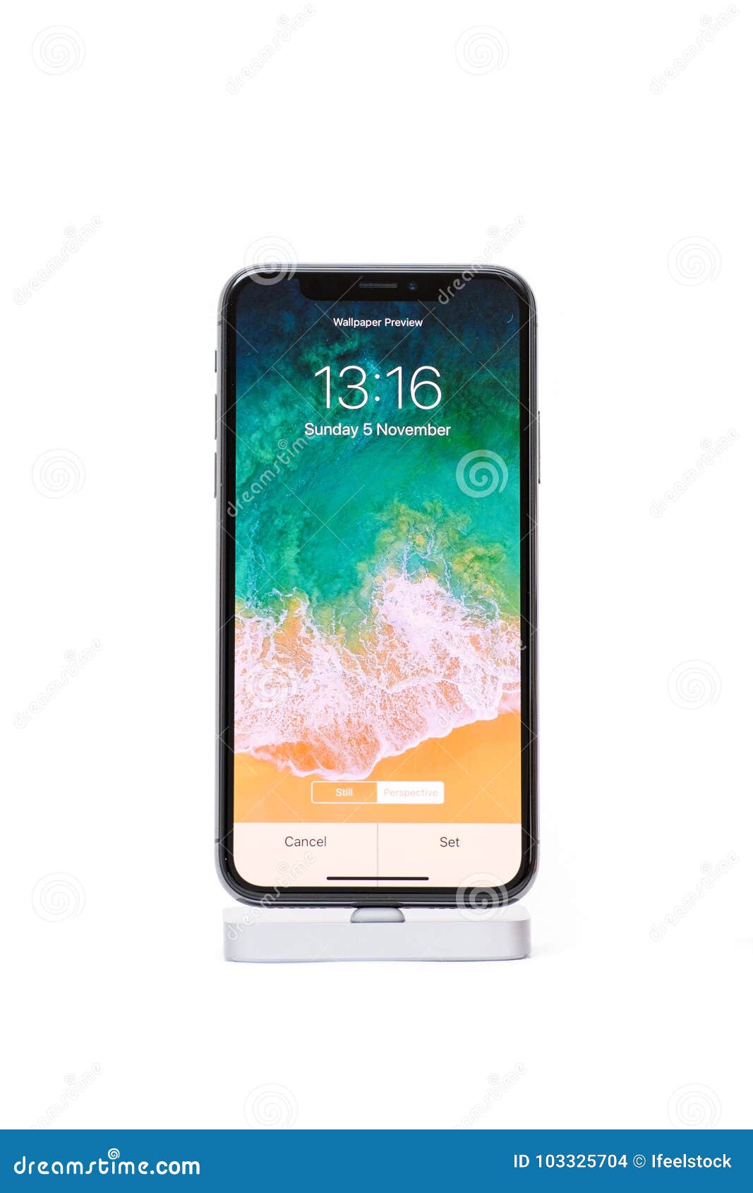 IPhone X from Apple Against White Background Editorial Stock Image - Image  of dual, illustrative: 103325704