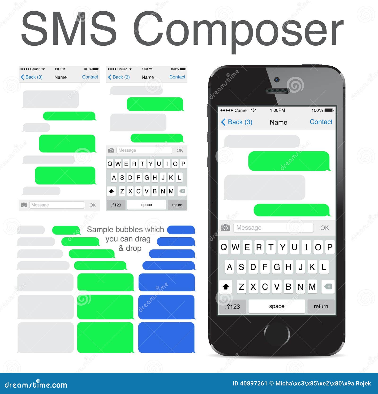 Blank Iphone Message Template