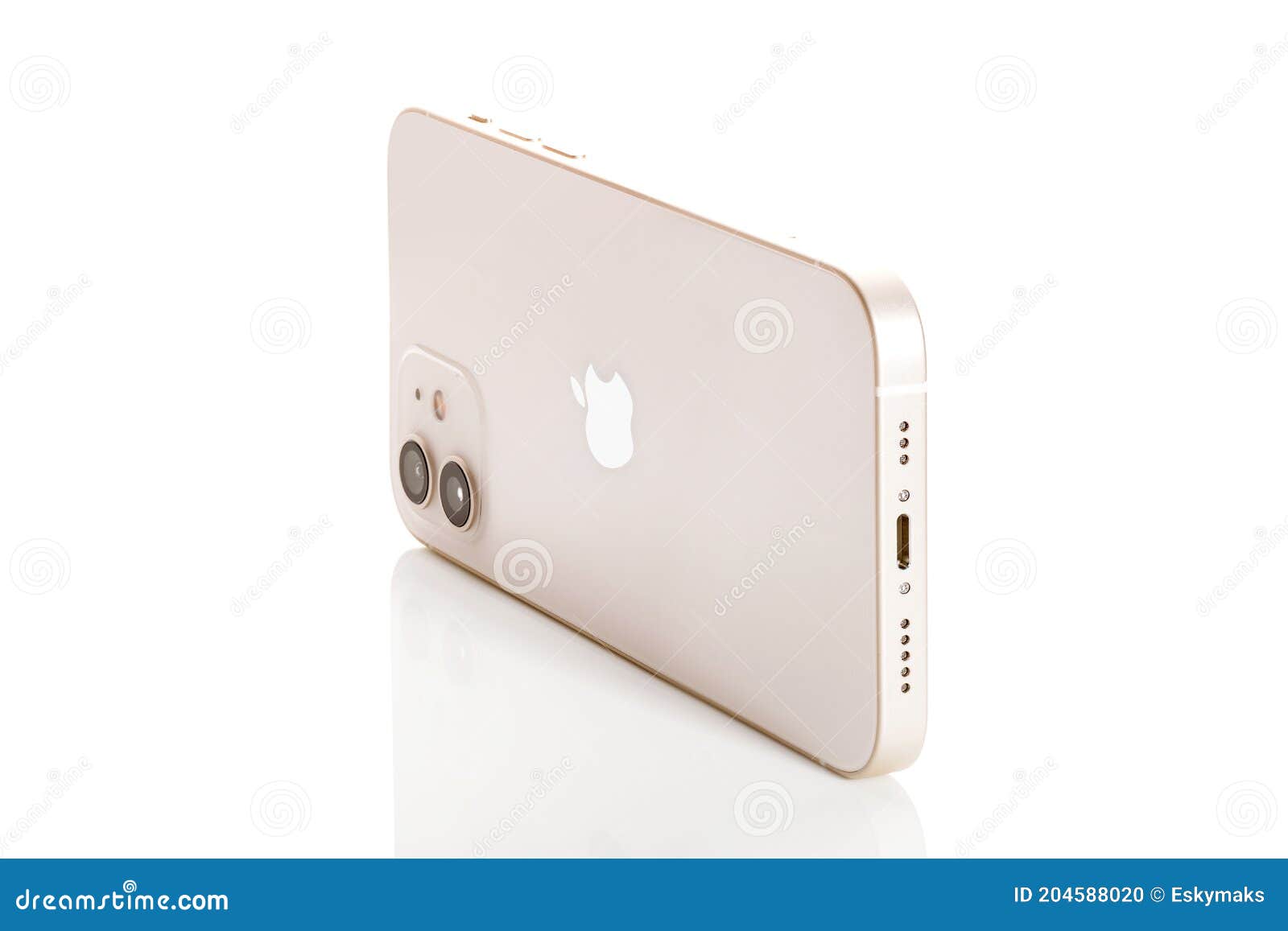 スマートフォン/携帯電話 スマートフォン本体 IPhone 12 White side view editorial image. Image of iphone 