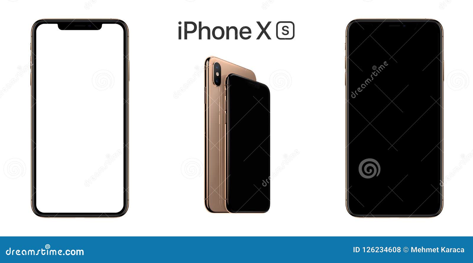 Iphone Xs Front View écran Noir Et Blanc Dapple Avec Des