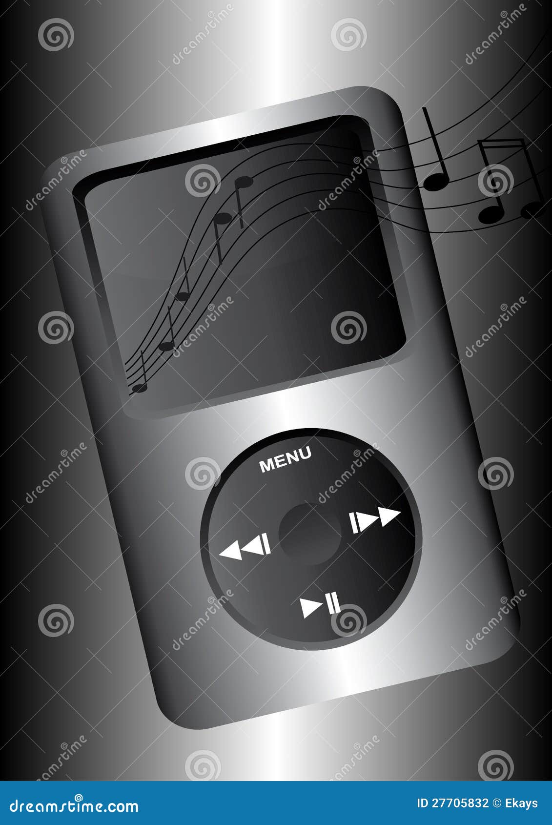 ipod and musical notes