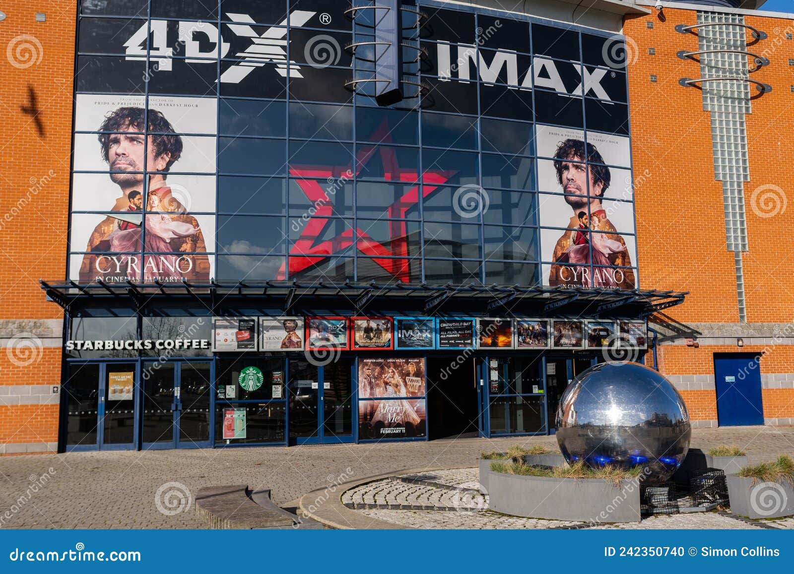 Ipswich Suffolk UK February 25 2022 the Popular Cinema Chain Cineworld