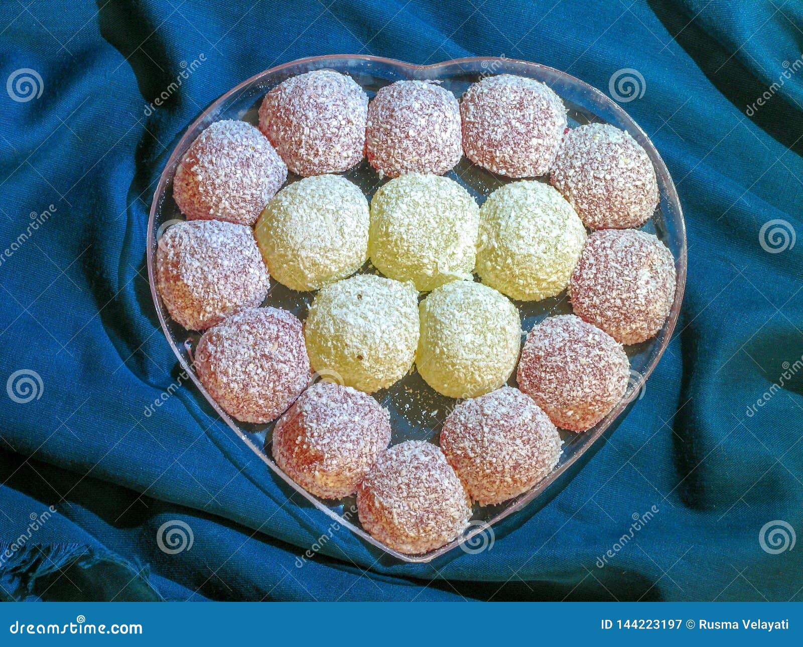 Iranian Sweets in the Form of a Heart Stock Image Image of pastry