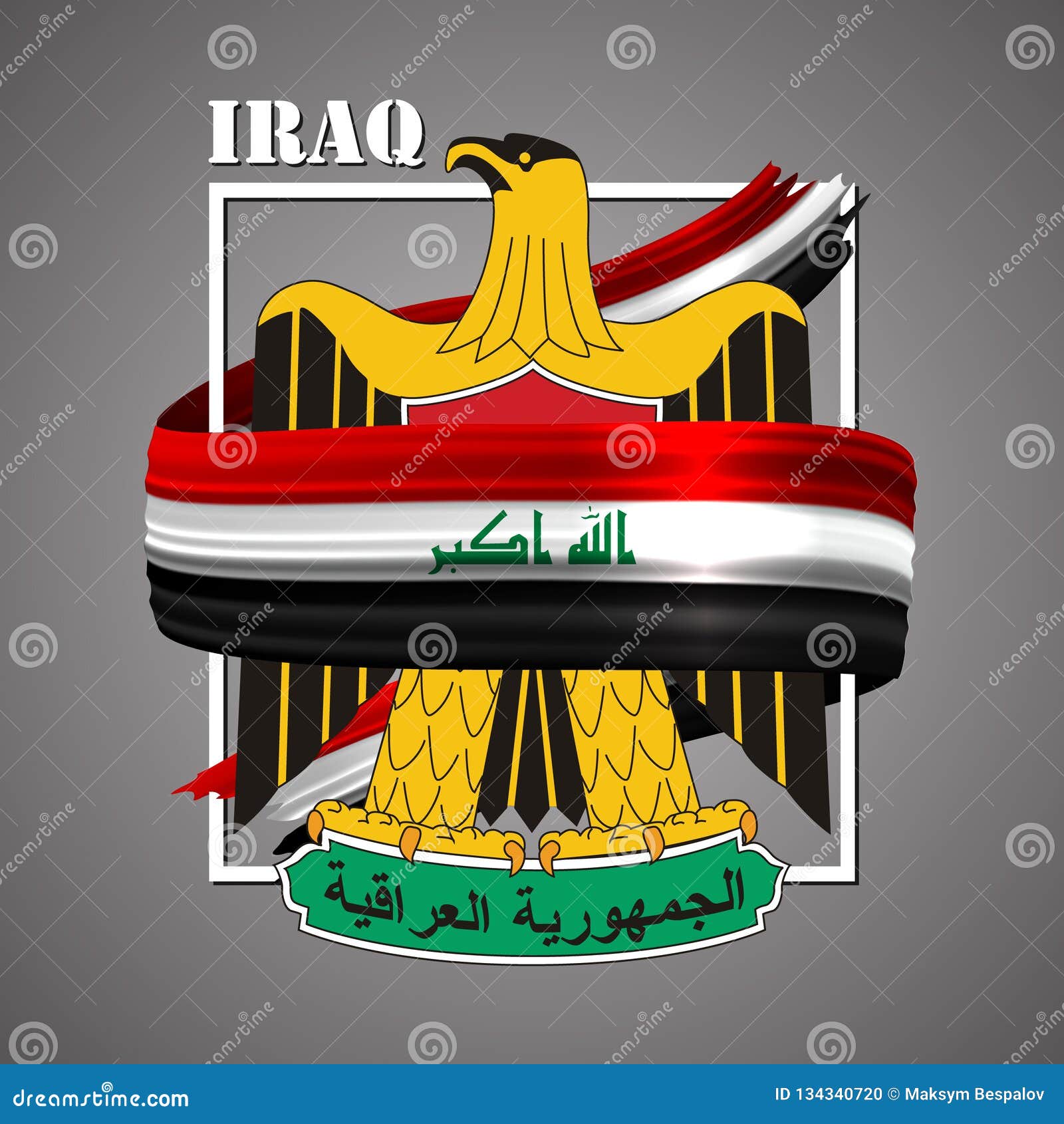 Iraq Flag and Border Map. National Official Colors. 3d Election Icon .  Emblem Glory Sign. Vector Illustration Background. Stock Vector -  Illustration of government, national: 134340720