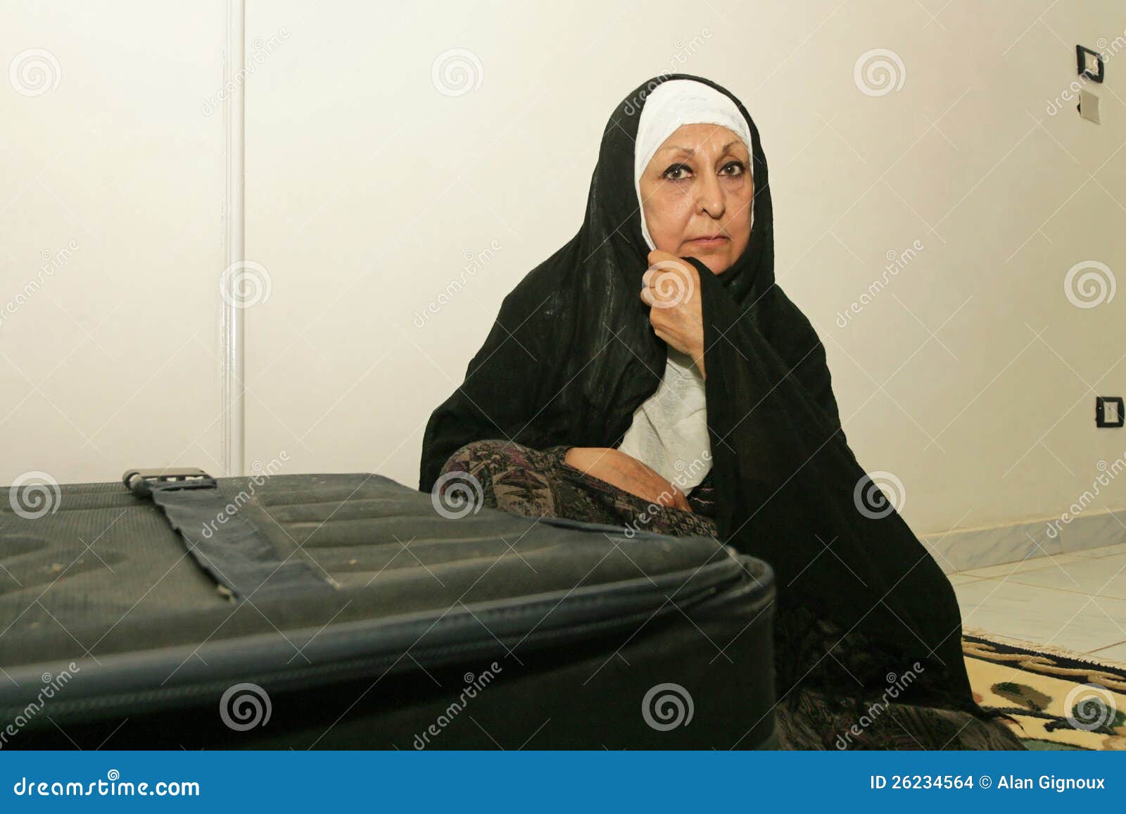 An Iraqi Refugee Woman At Her Home Cairo Editorial Stock Image