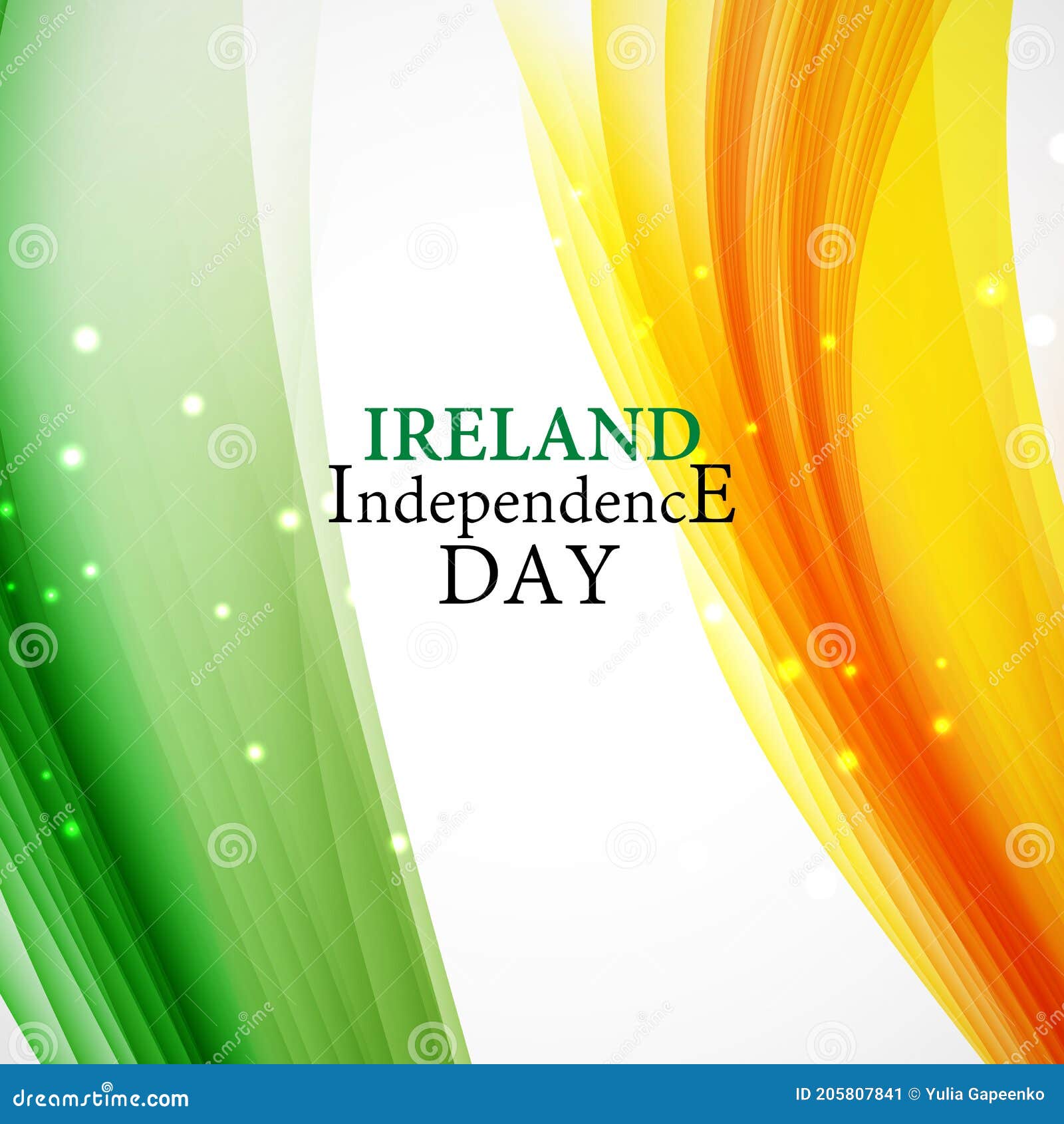 Ireland Independence Day Background Vector Illustration. EPS10 Stock Illustration Illustration