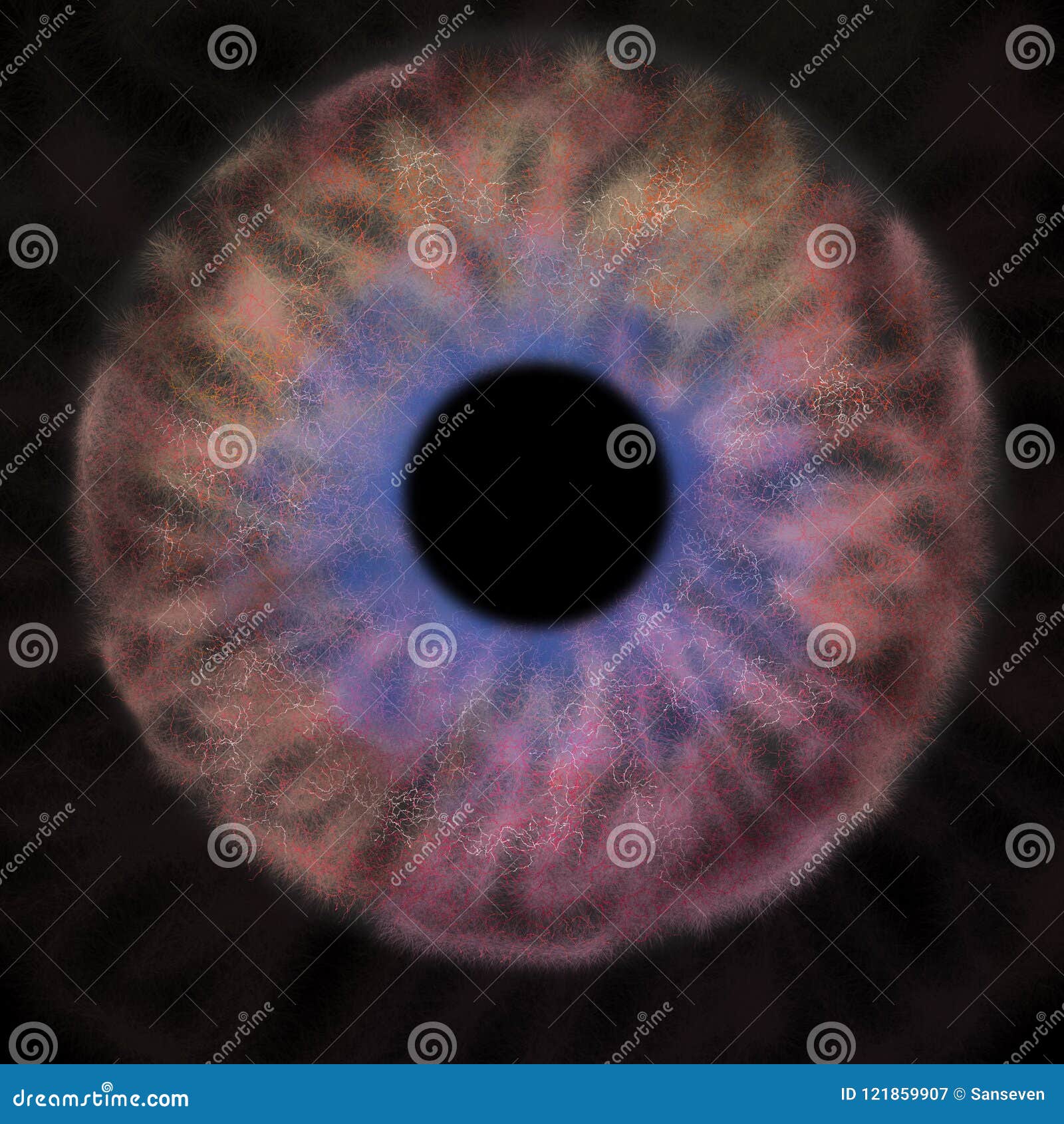 Iris Background Planeta No Estilo Do Cosmos Da Galáxia Papel De