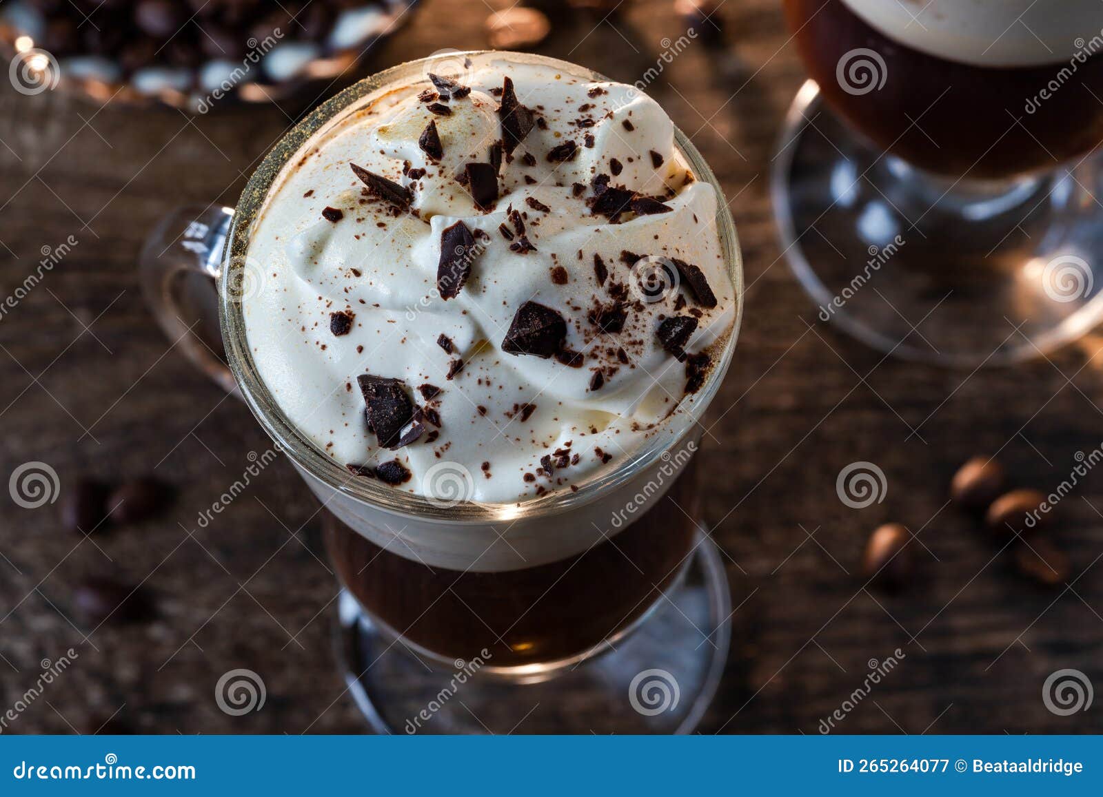 Irish coffee stock image. Image of latte, coffee, drink 265264077