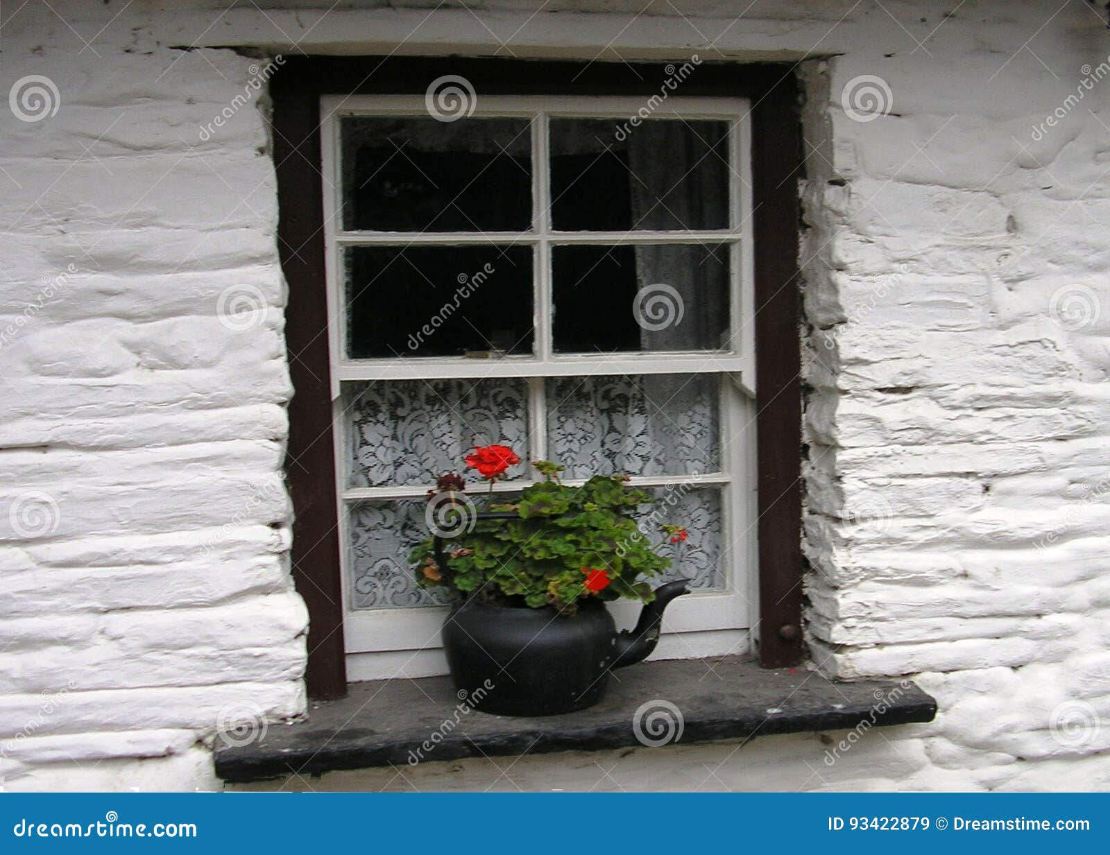 Irish Cottage Window stock image. Image of irish, window 93422879