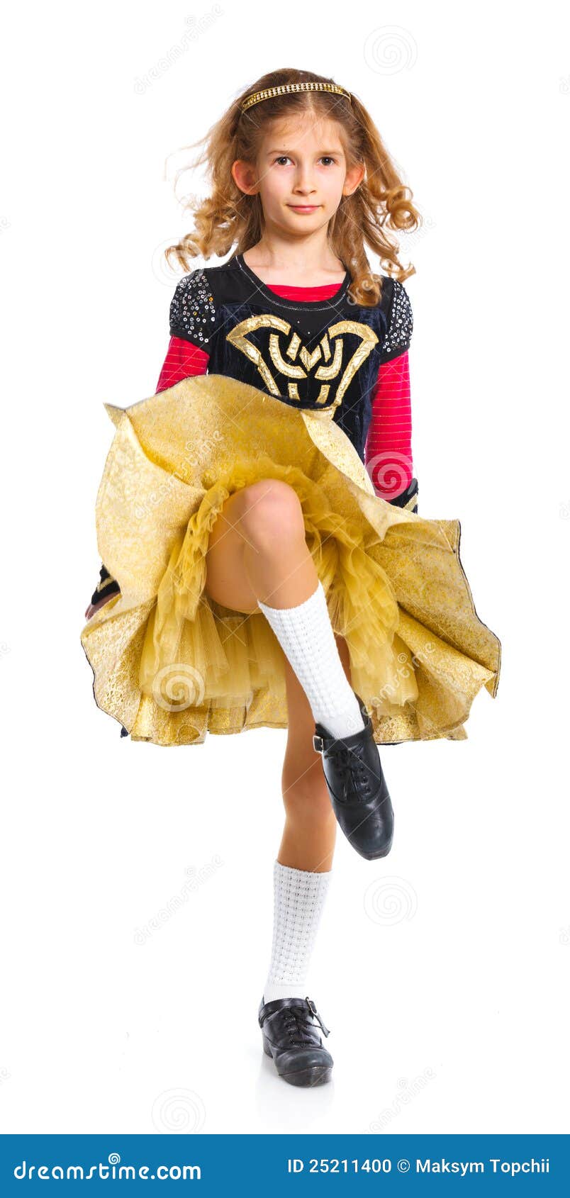 Irish Dancer stock photo. Image of blue, kilt, ireland 25211400