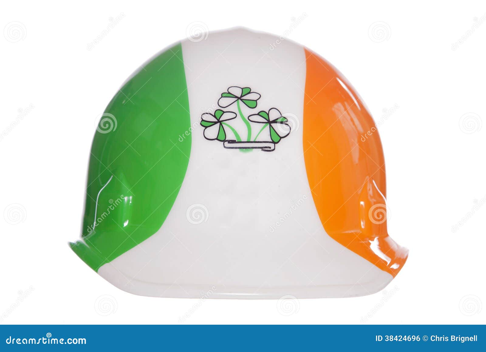 Irish safety hard hat stock photo. Image of hardhat, ireland 38424696