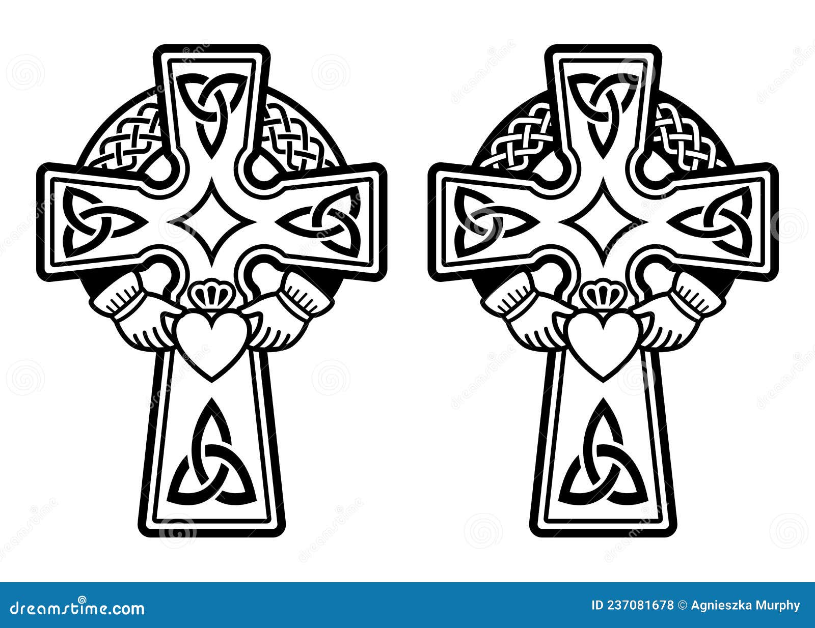 Irish Celtic High Cross Mug Set