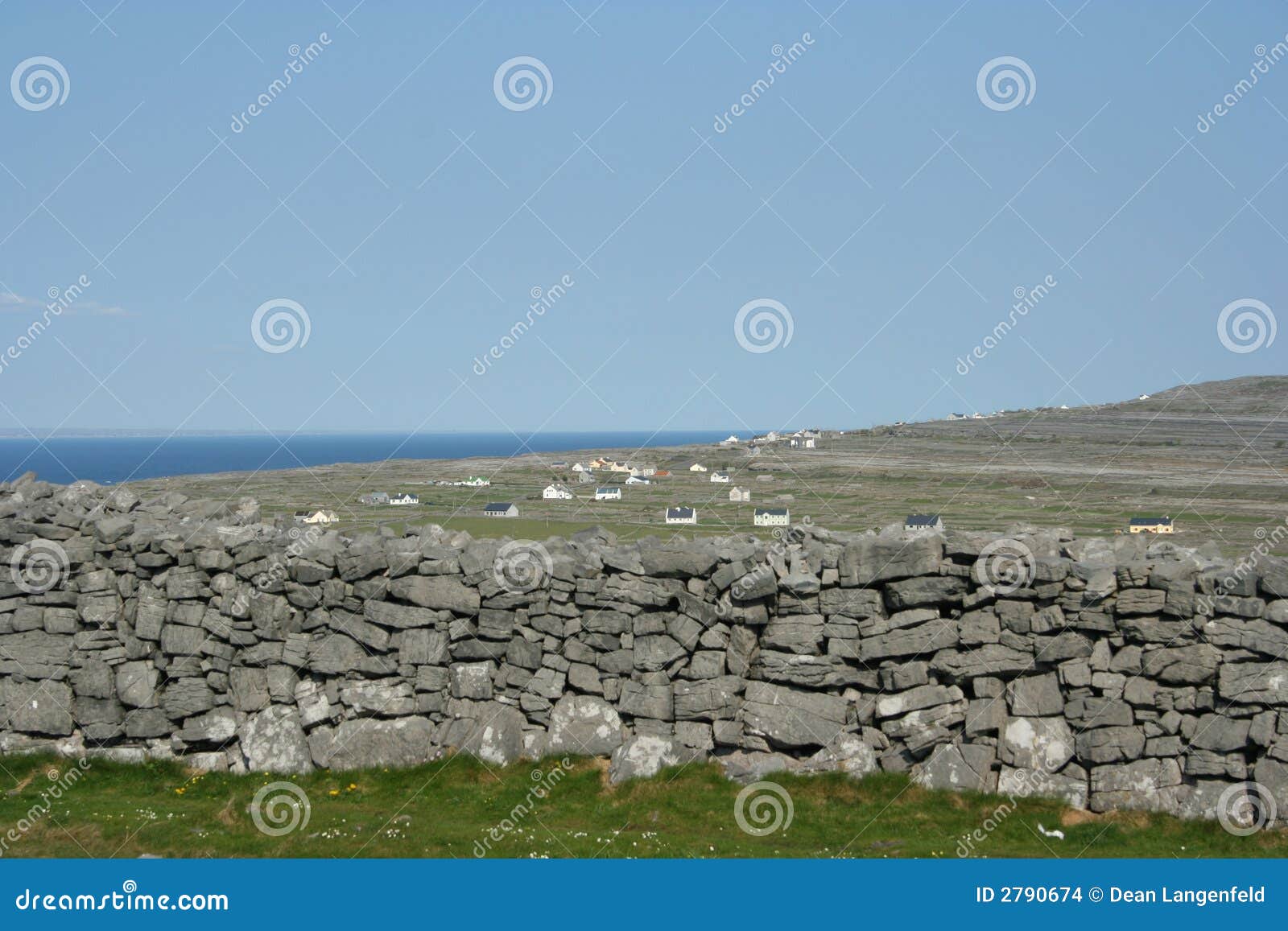 Irish Stone walls stock photo. Image of islands, stonewall 2790674