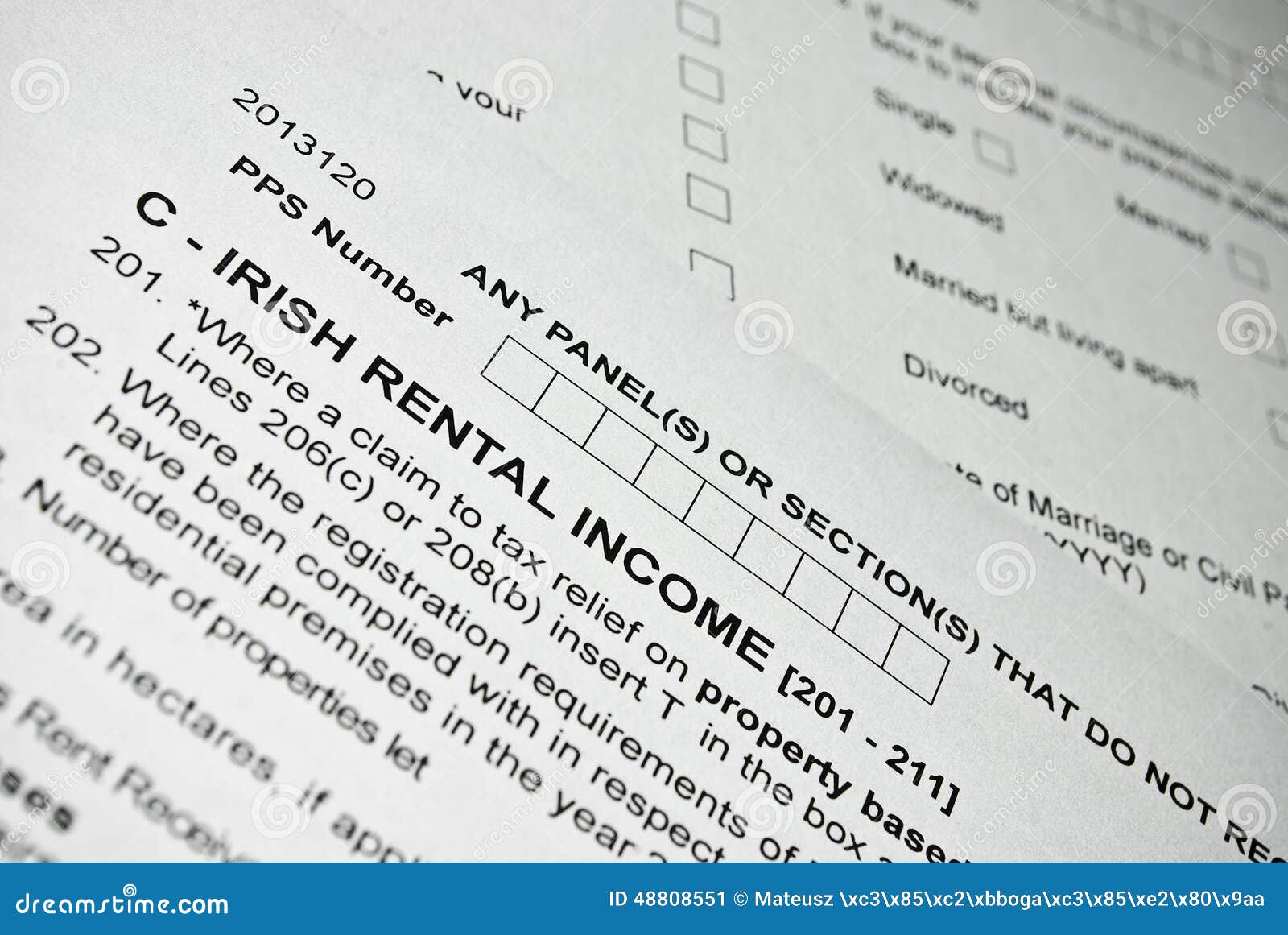 irish-tax-form-personal-income-tax-form-royalty-free-stock-photo