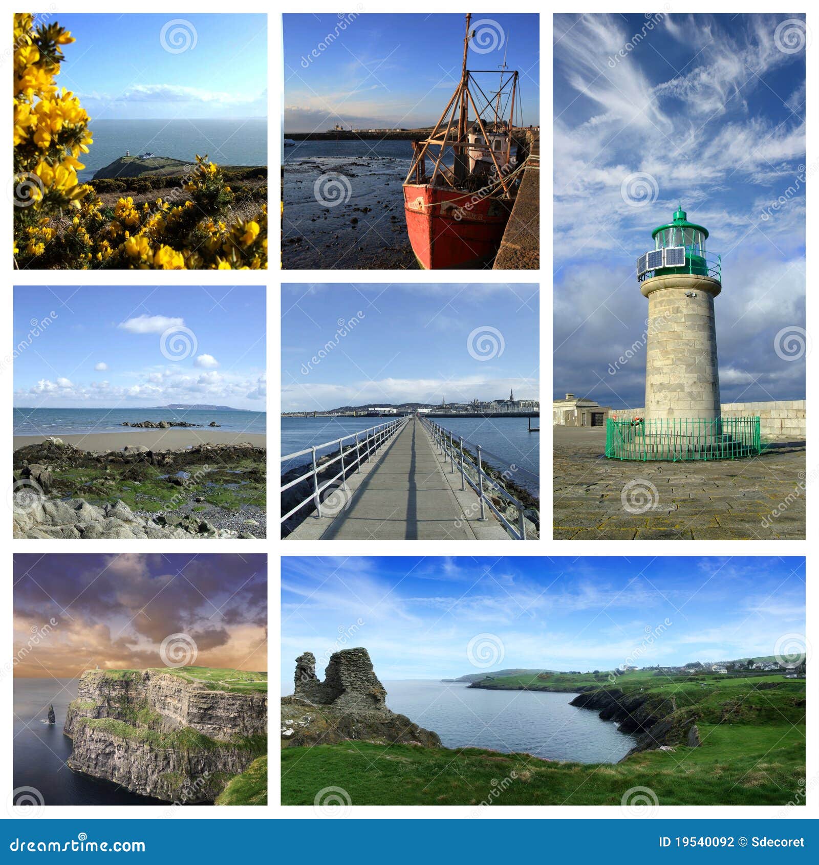 IrlandCollage stock abbildung. Illustration von falbe 19540092