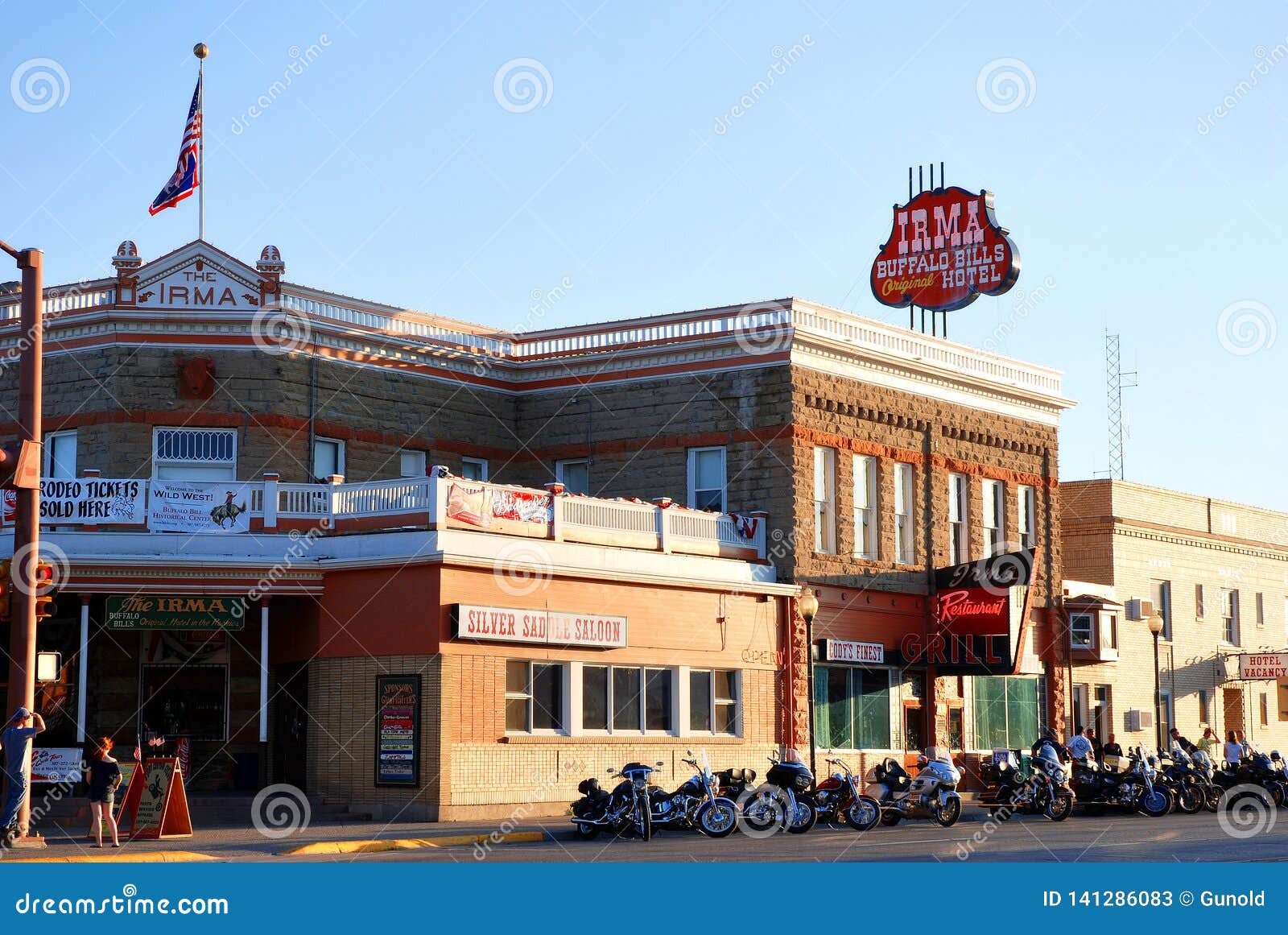 argument enhed Jo da Irma, the Legendary Hotel of Buffalo Bill in Cody, USA Editorial Stock  Photo - Image of places, city: 141286083
