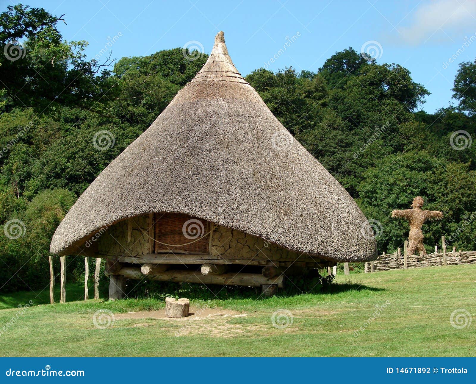 Iron Age Village Reconstruction Stock Photo Image of iron, buildings