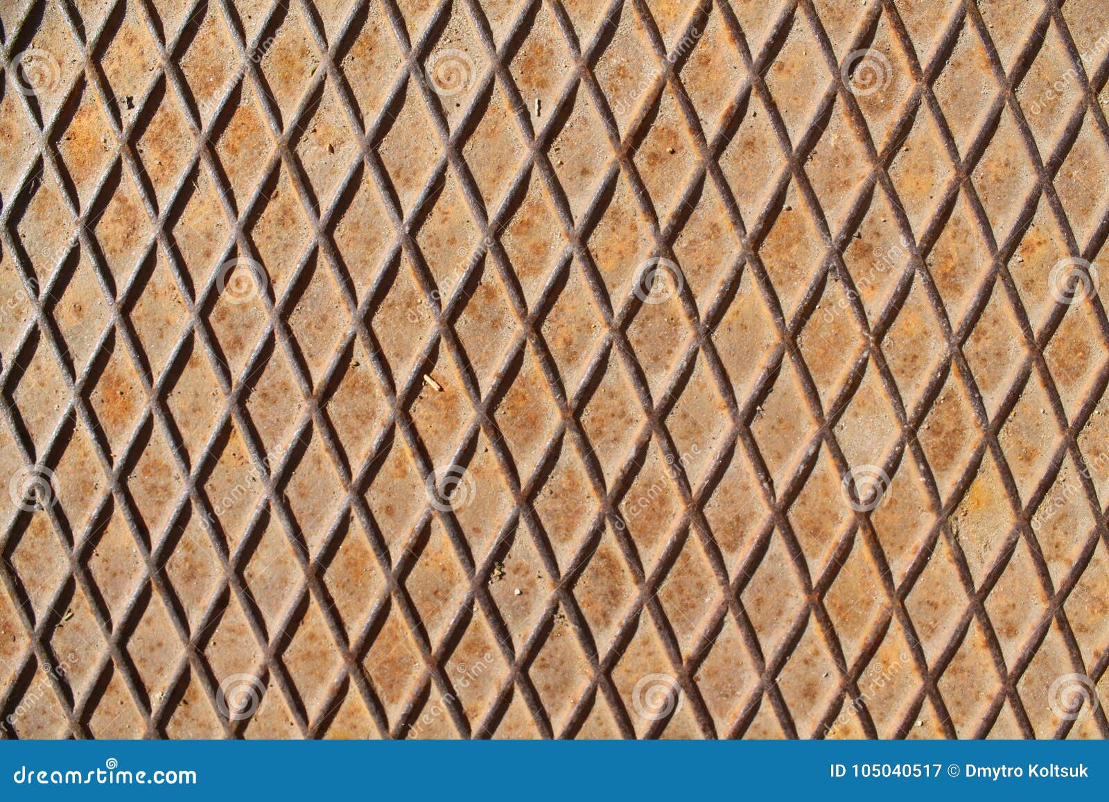 iron background, rusty texture, cracked surface