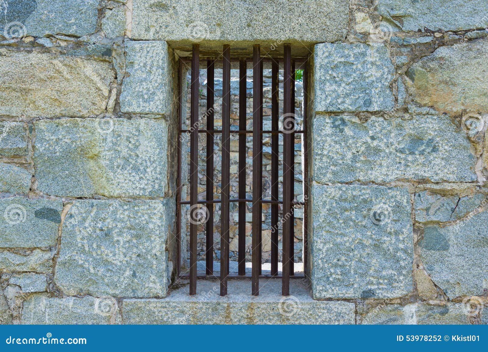 Iron Bar Jail Cell stock photo. Image of incarcerate 53978252