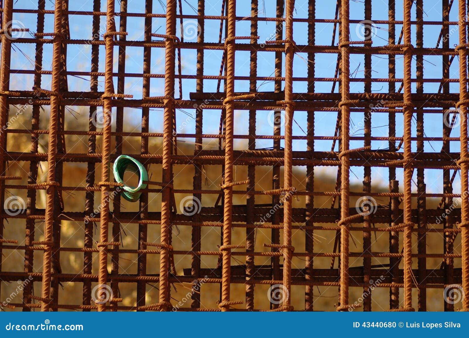 Iron bars for concrete stock photo. Image of round, concrete 43440680