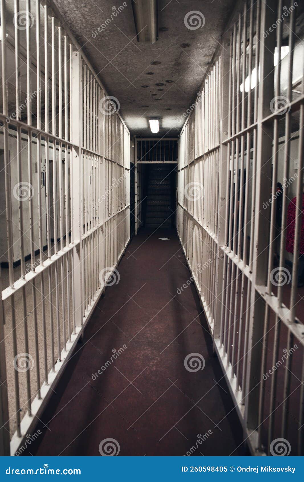 Iron Bars Corridor in Prison Stock Image Image of freedom, historic