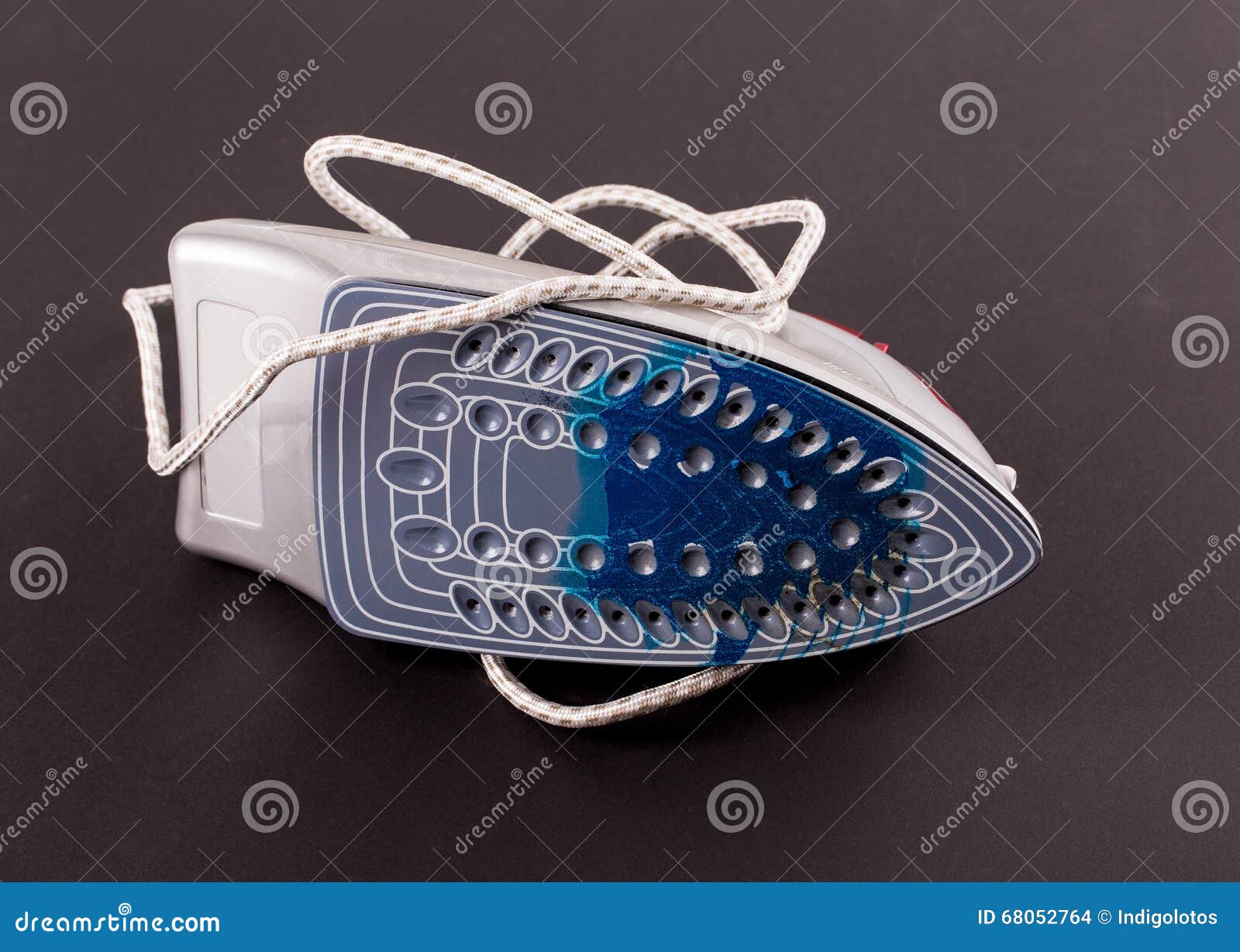 Iron burnt soleplate. stock photo. Image of technology 68052764