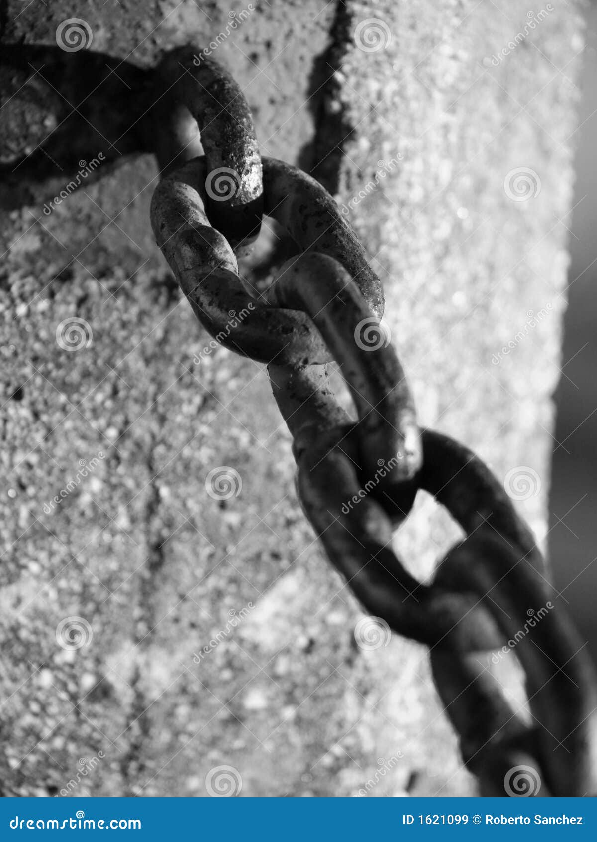 Iron Chain stock image. Image of bolted, anchored, interlink 1621099