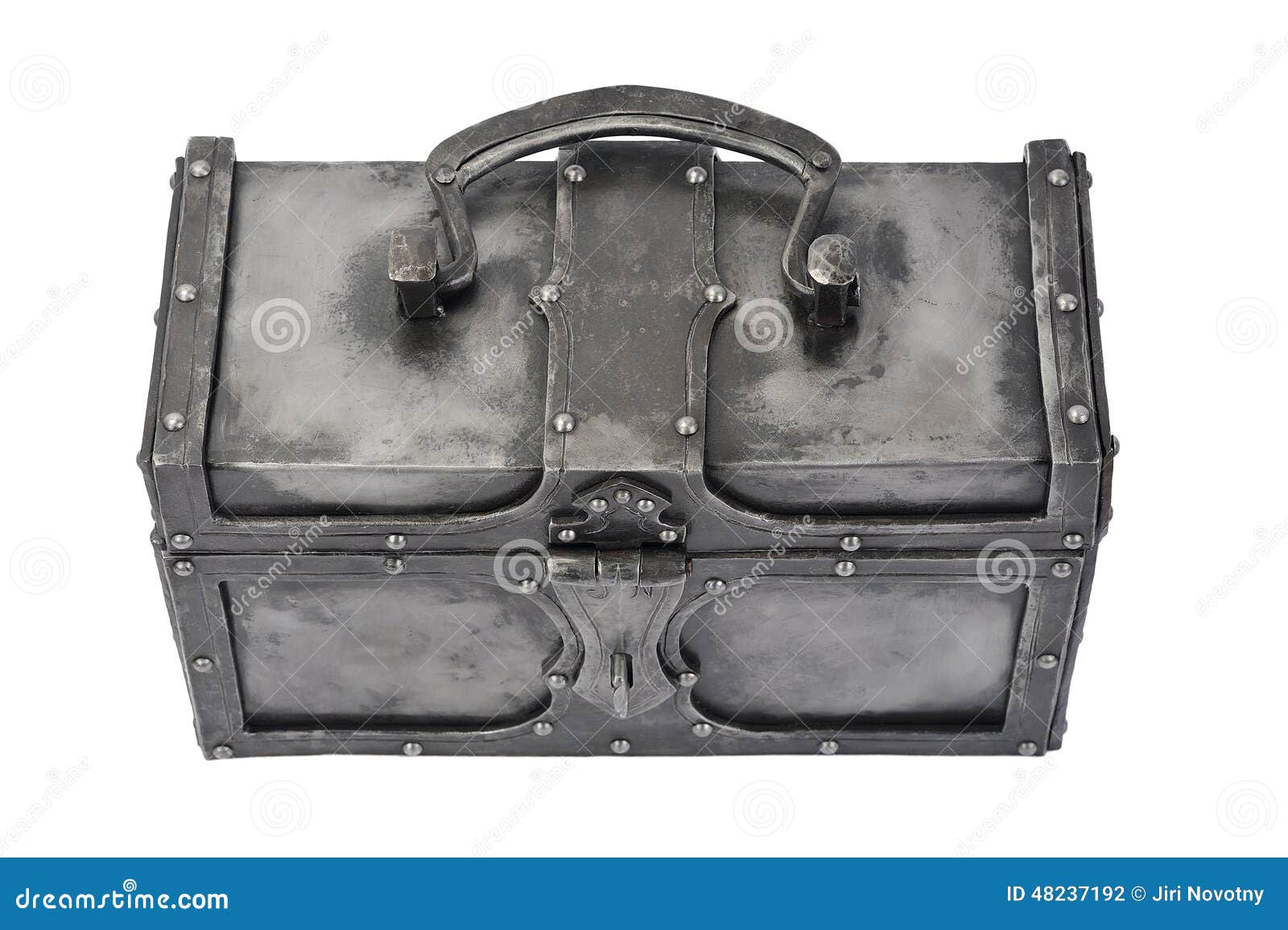Iron chest stock photo. Image of secure, historic, fund 48237192