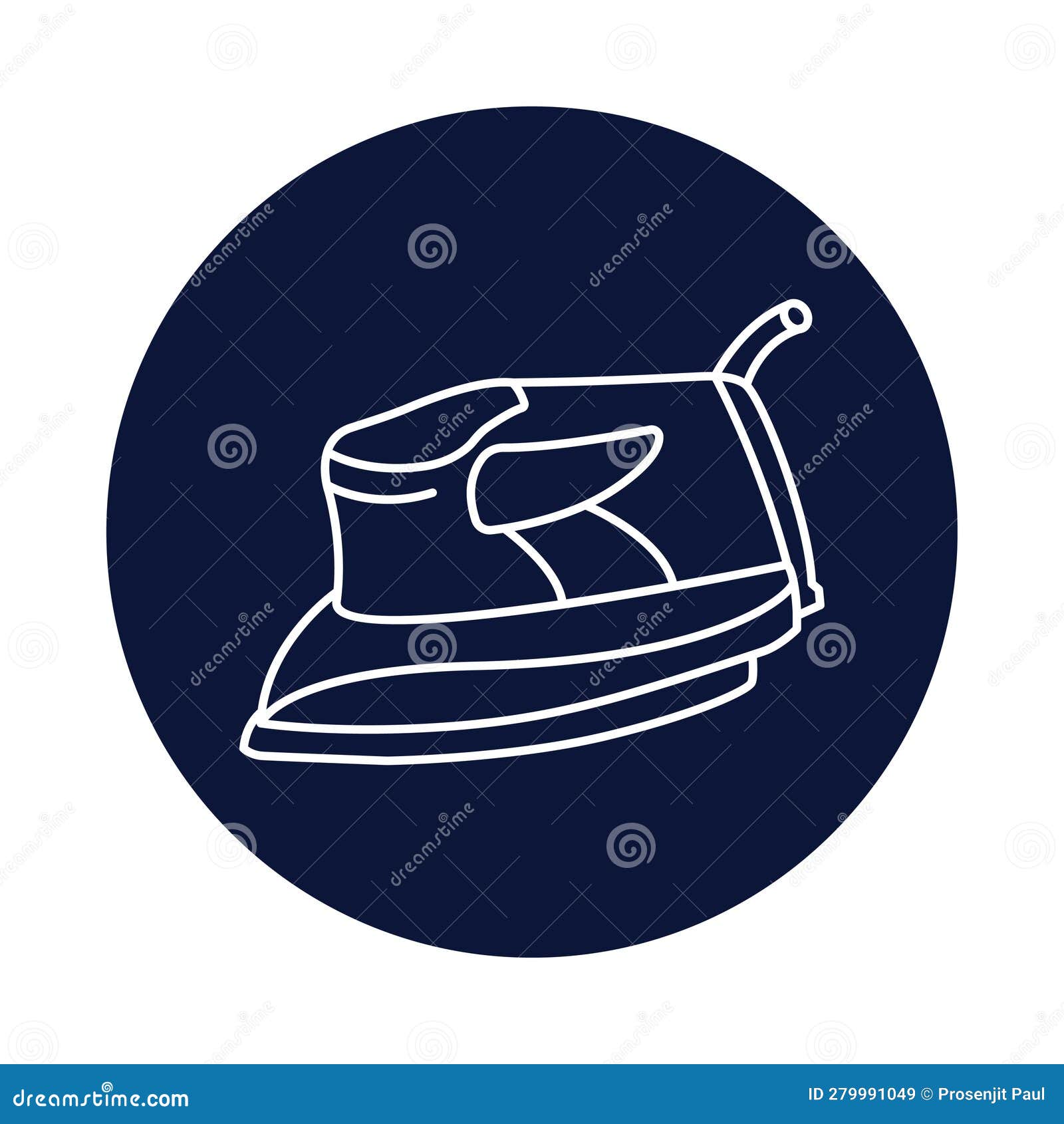 Iron, Cloth, Laundry Machine, Iron Machine Icon Stock Vector