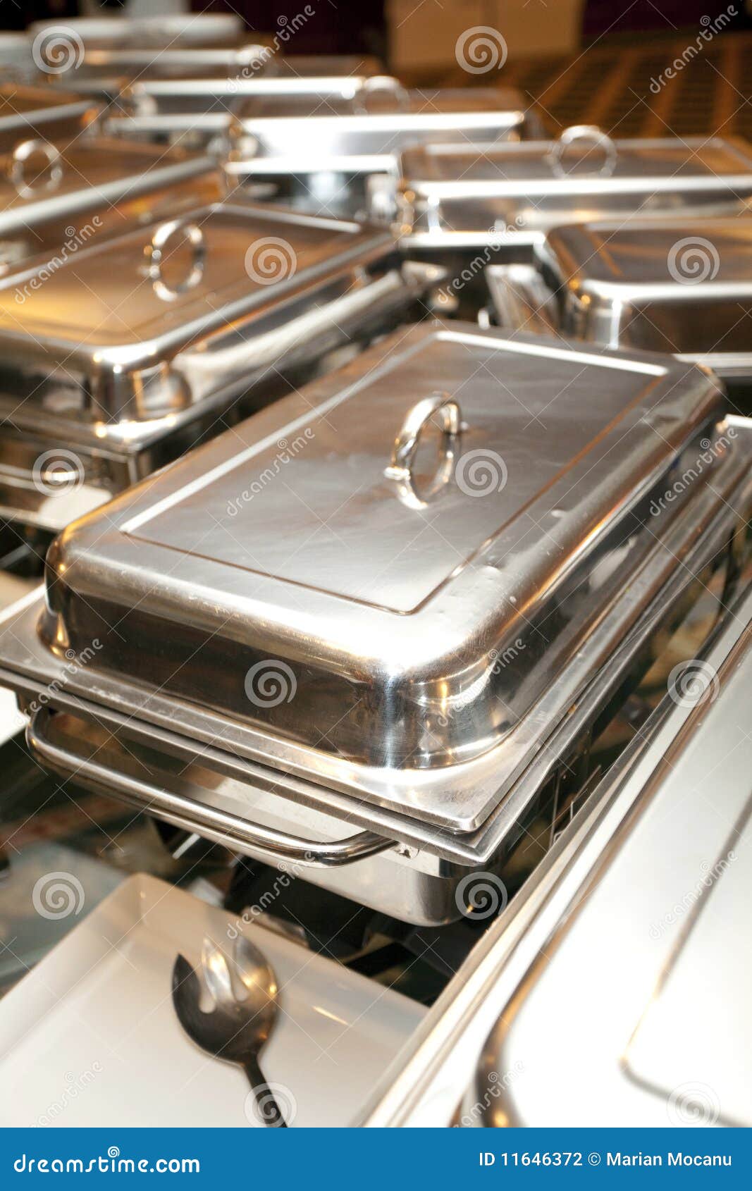 Iron dishes stock photo. Image of carpet, spoon, reception 11646372