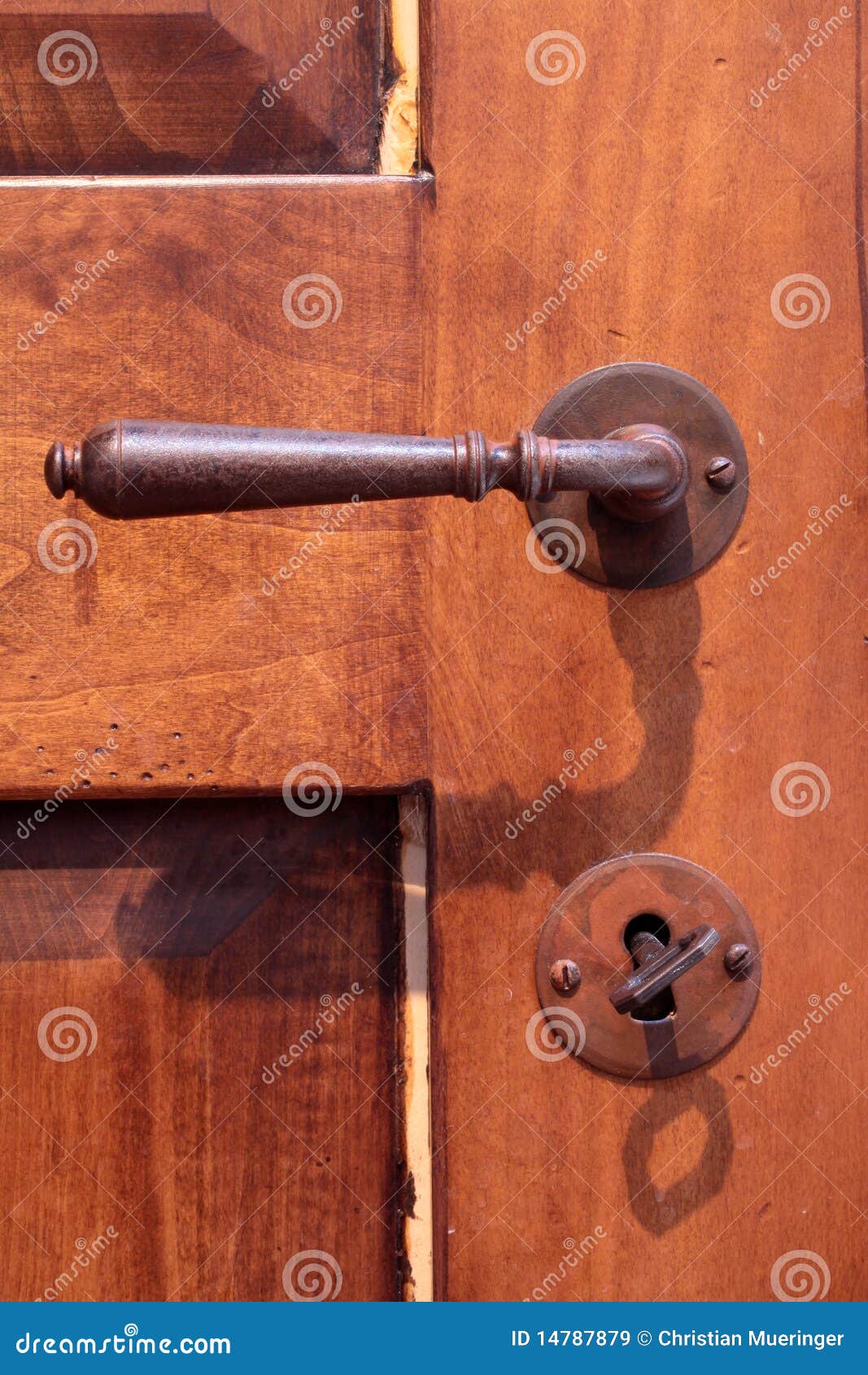 Iron door handle stock image. Image of lever, knob, house 14787879