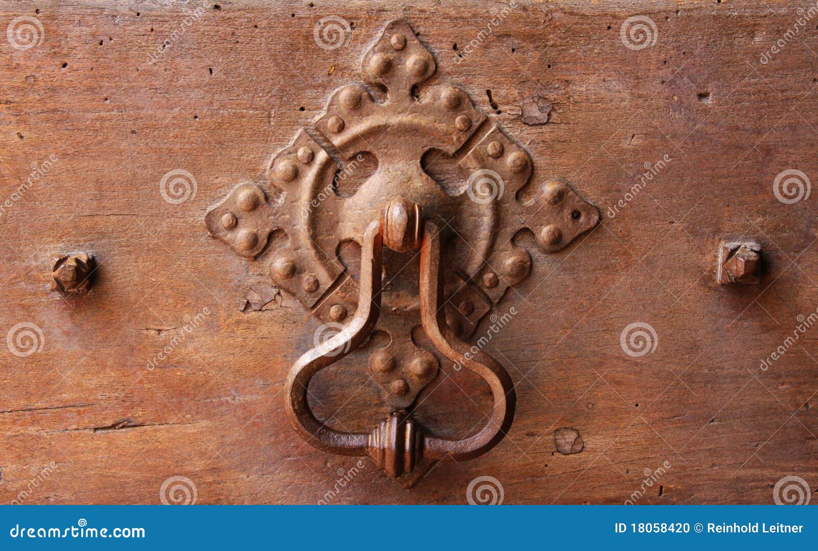 Iron door knocker stock photo. Image of grunge, exit 18058420