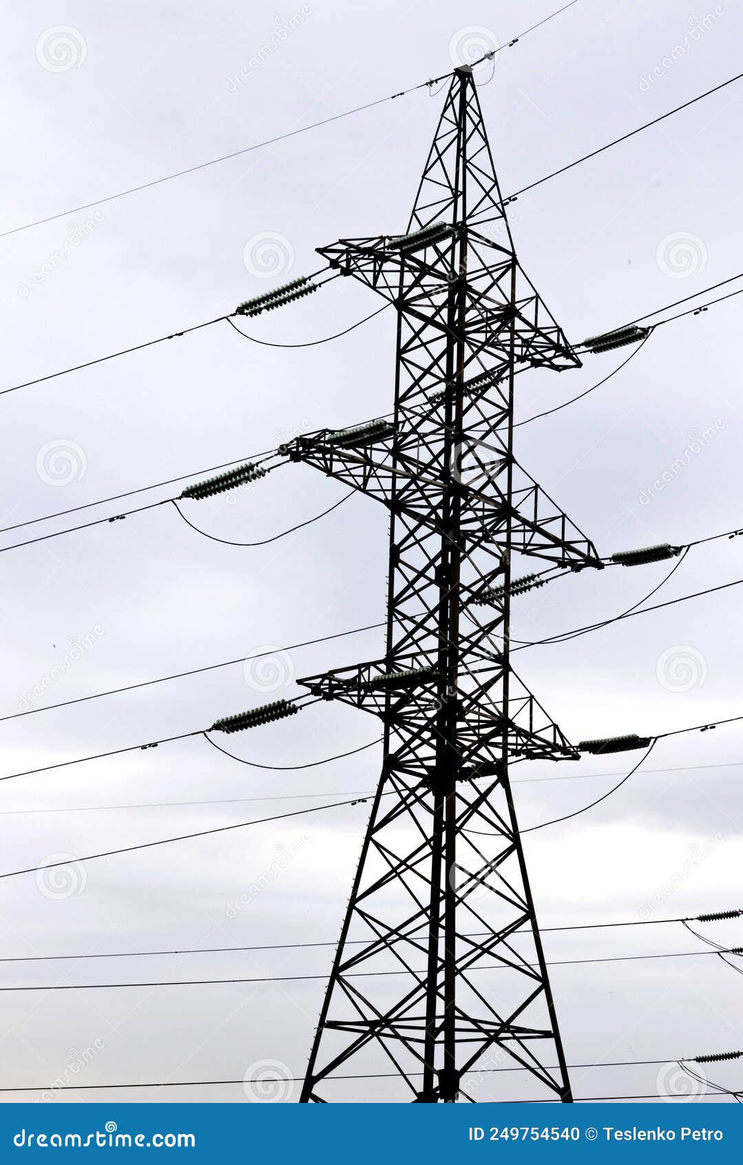 Iron electric pole stock photo. Image of outdoor, current 249754540