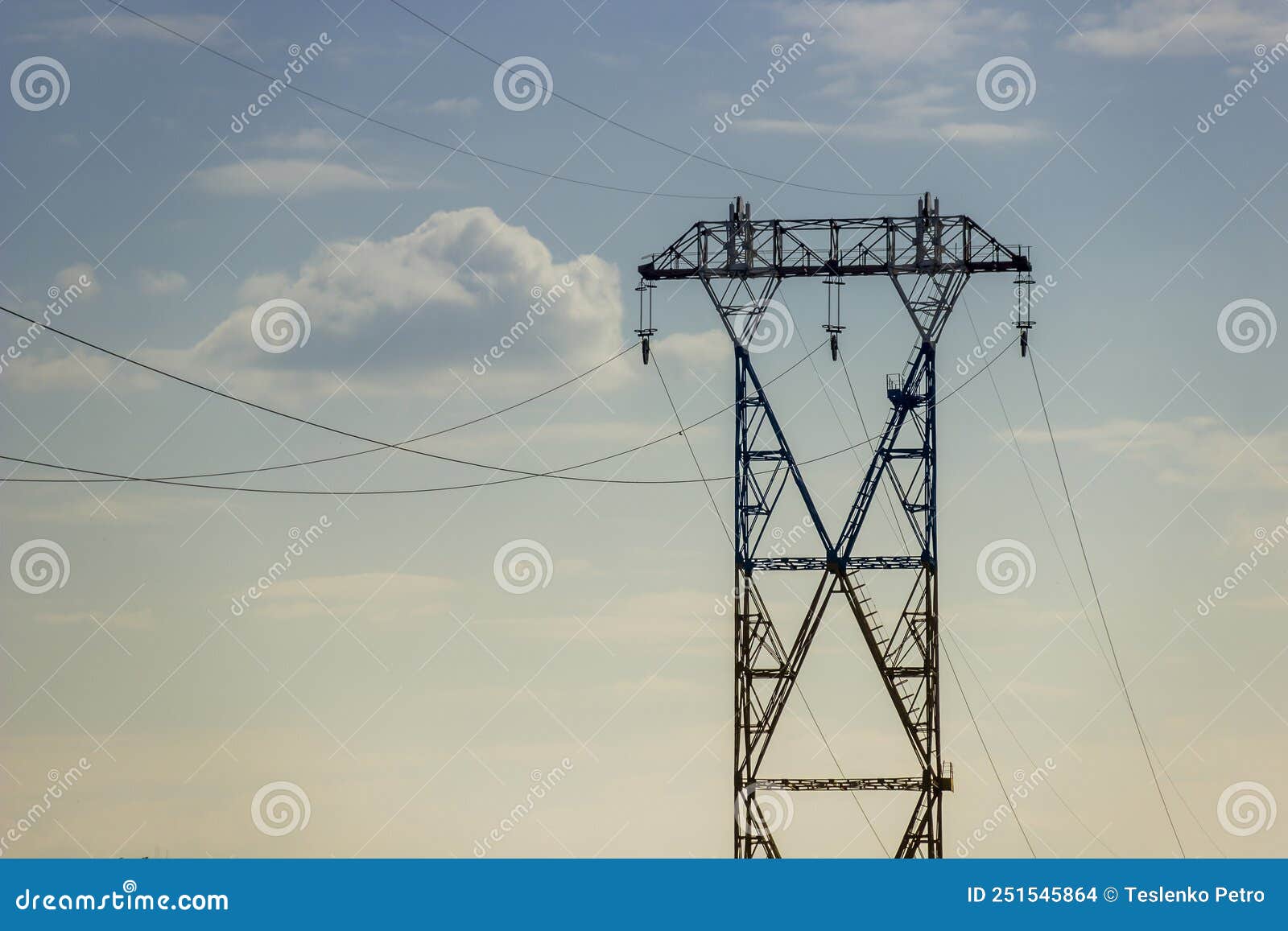 Iron electric pole stock photo. Image of current, electrical 251545864
