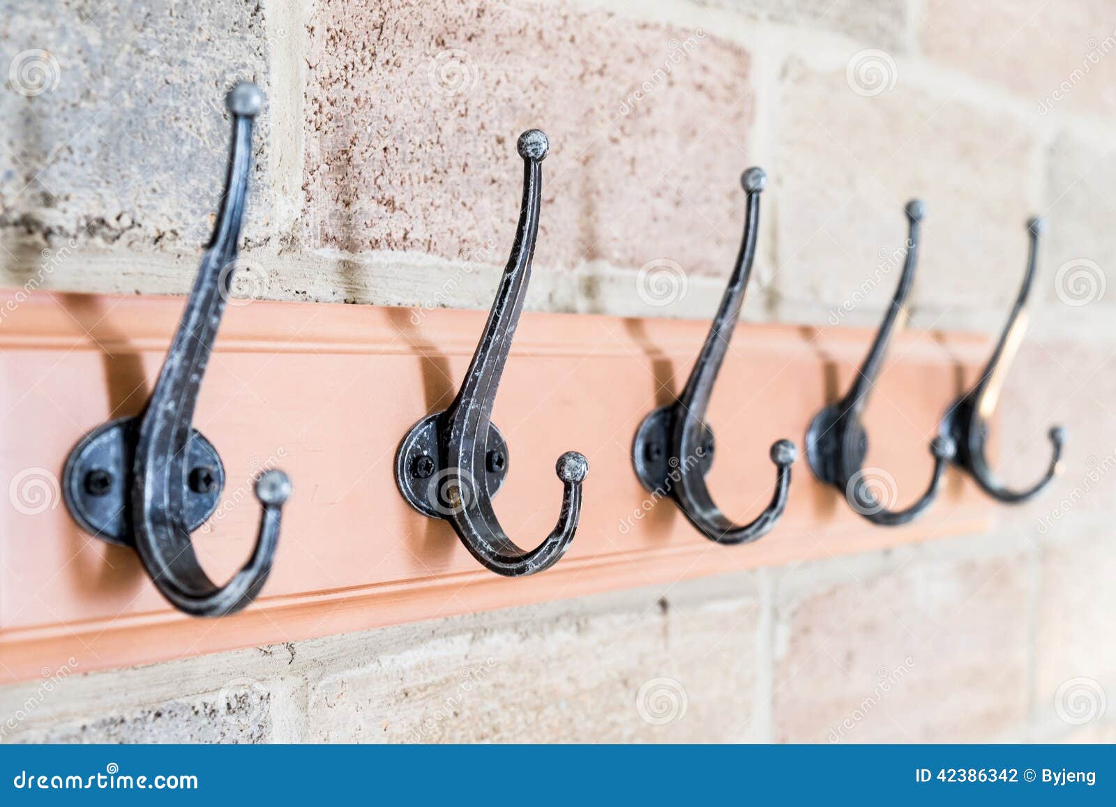 Iron hanger stock photo. Image of hang, rack, wall, towel 42386342
